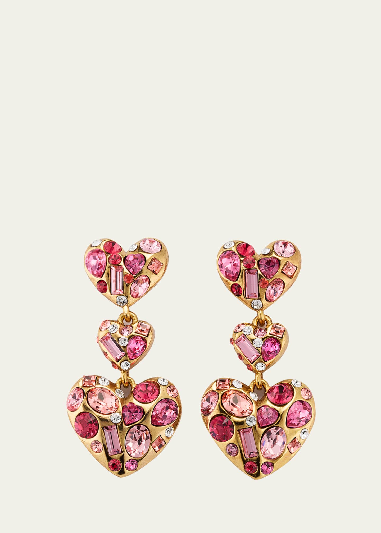 Oscar de la deals renta heart earrings
