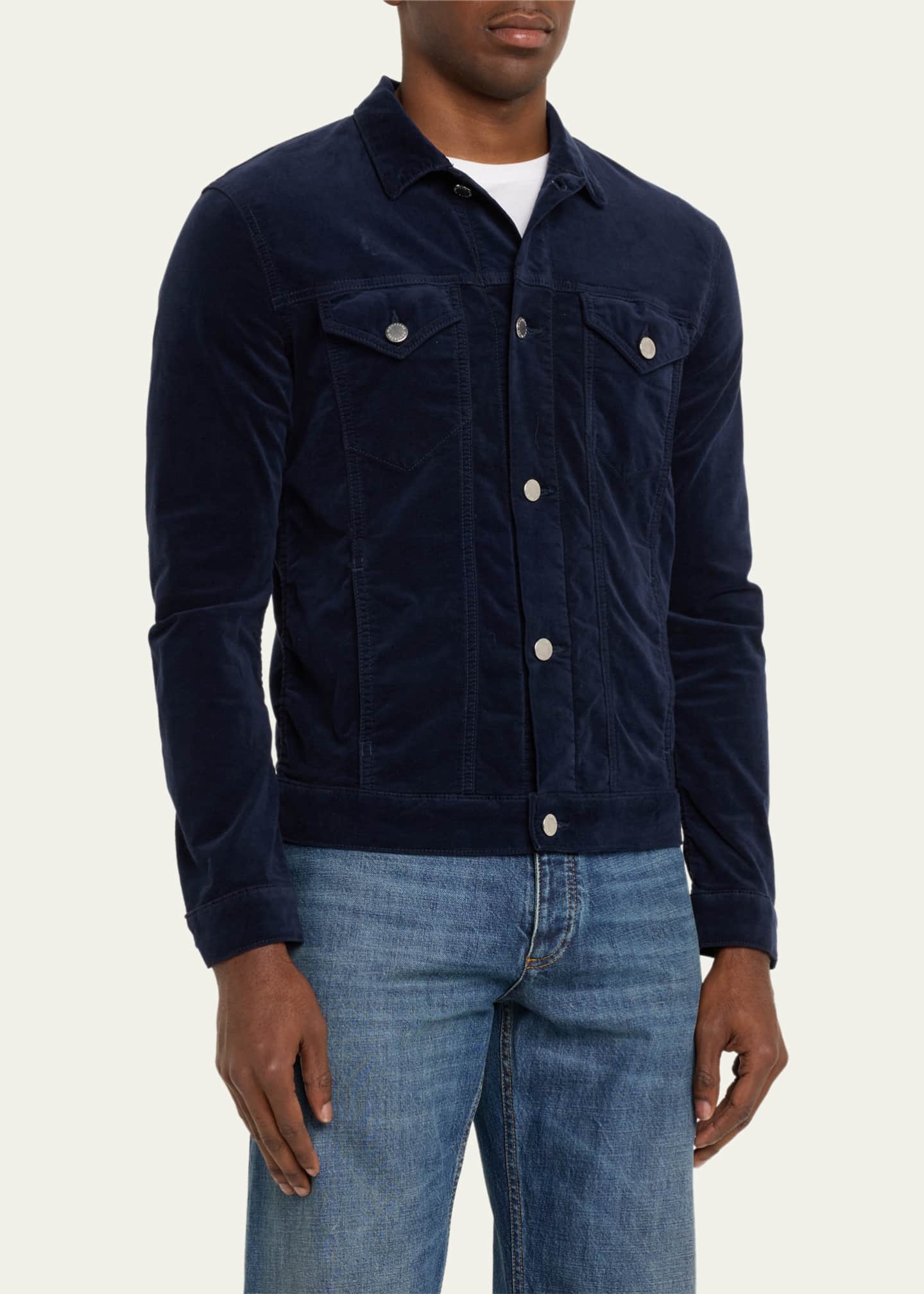 Velvet trucker sales jacket mens