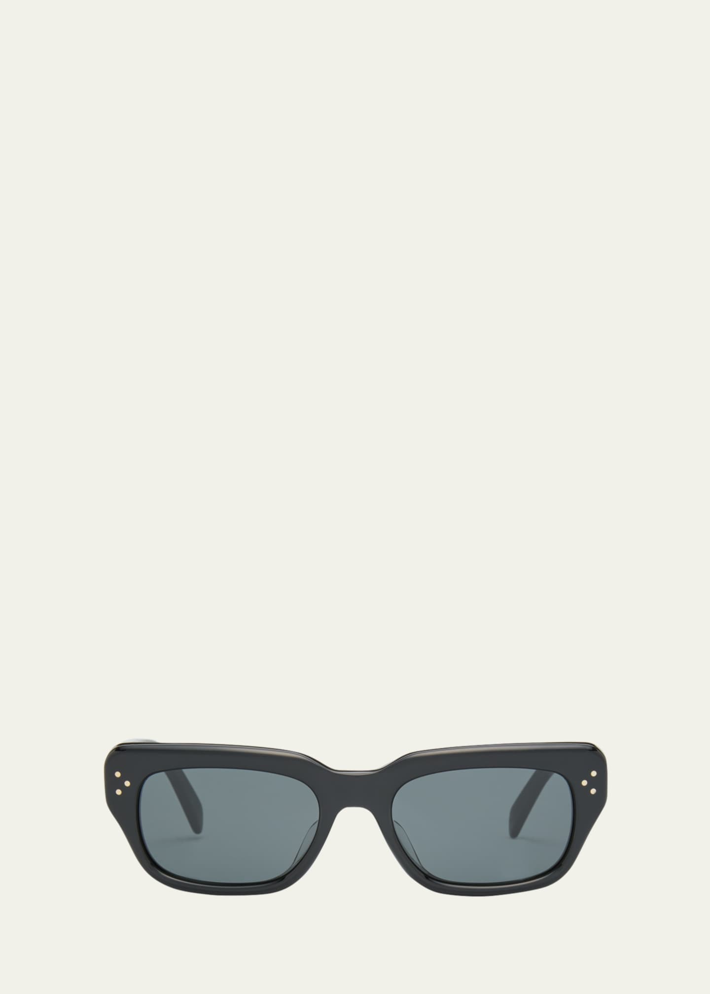 Celine Men s 3 Dot Acetate Rectangle Sunglasses