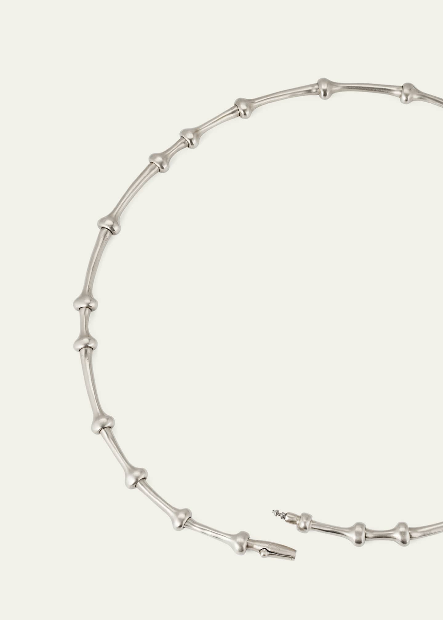 Vram White Gold Twyn Collar Necklace Image 4 of 4