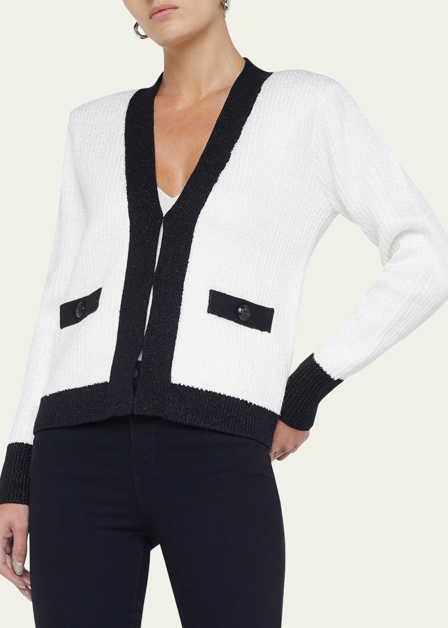 L'Agence Jinny Sequin Cardigan Image 3 of 3