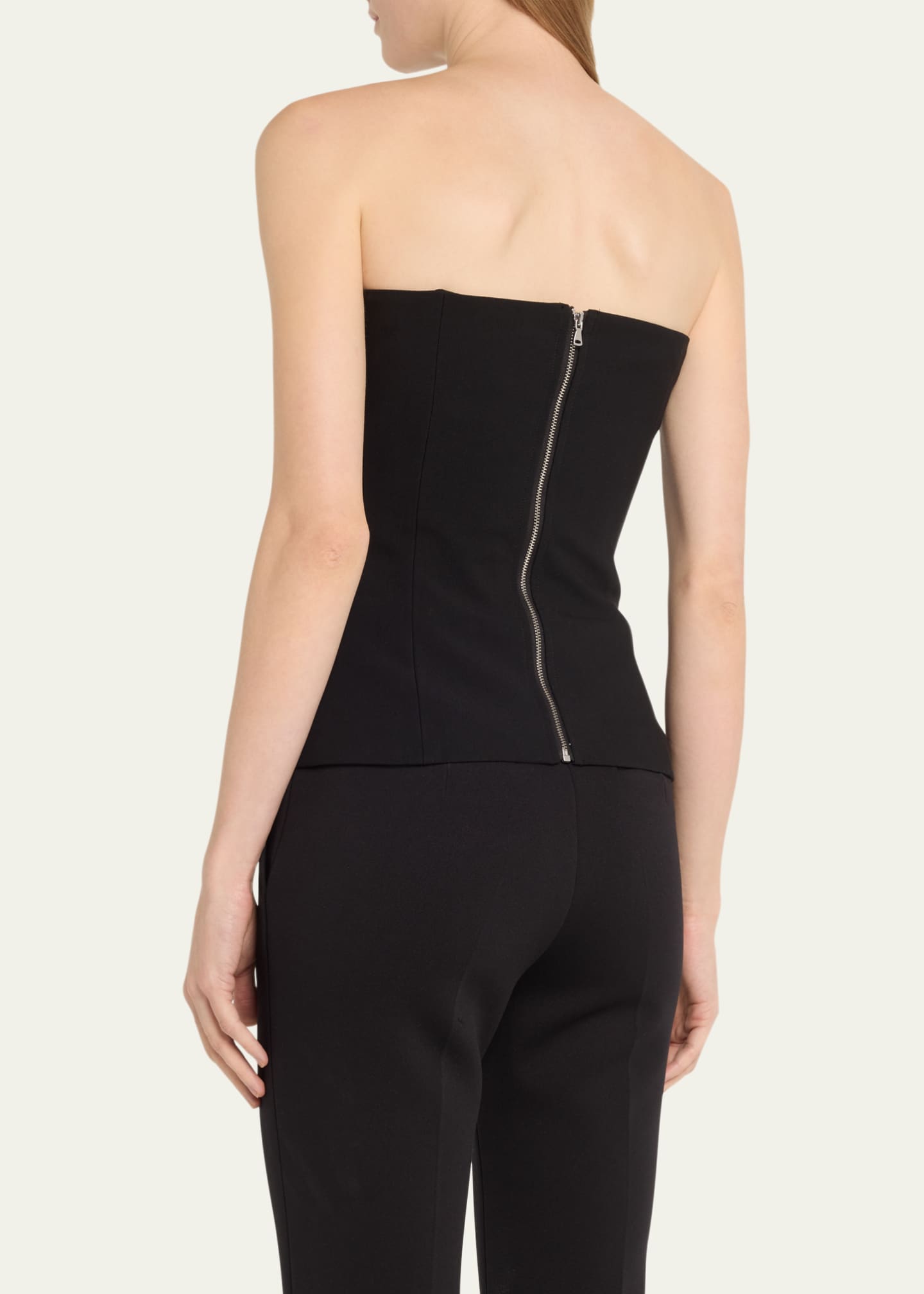 L'AGENCE Fay Strapless Bustier in Black