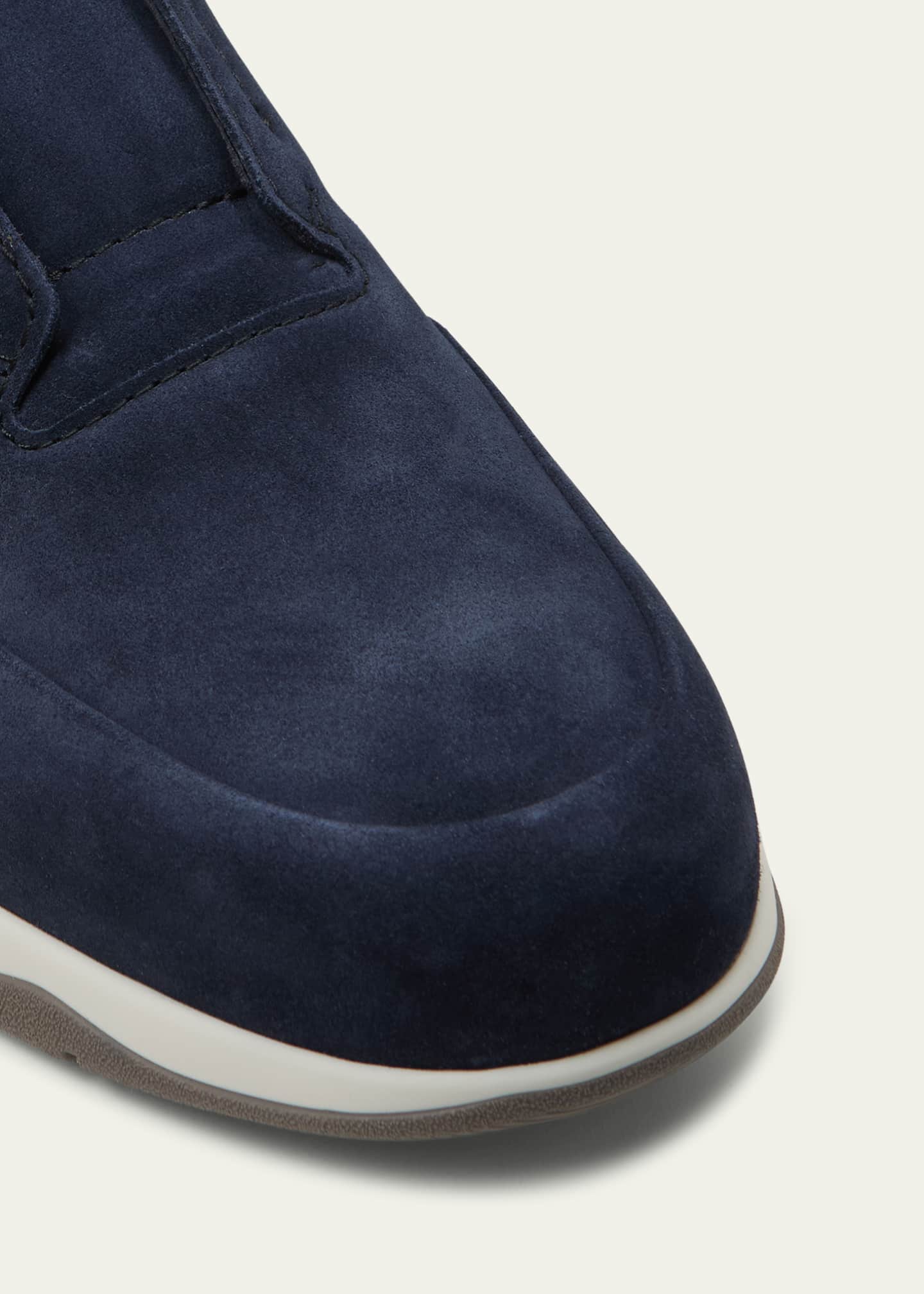 Berluti Men's Echappee Suede Slip-On Loafer Boots Image 4 of 4