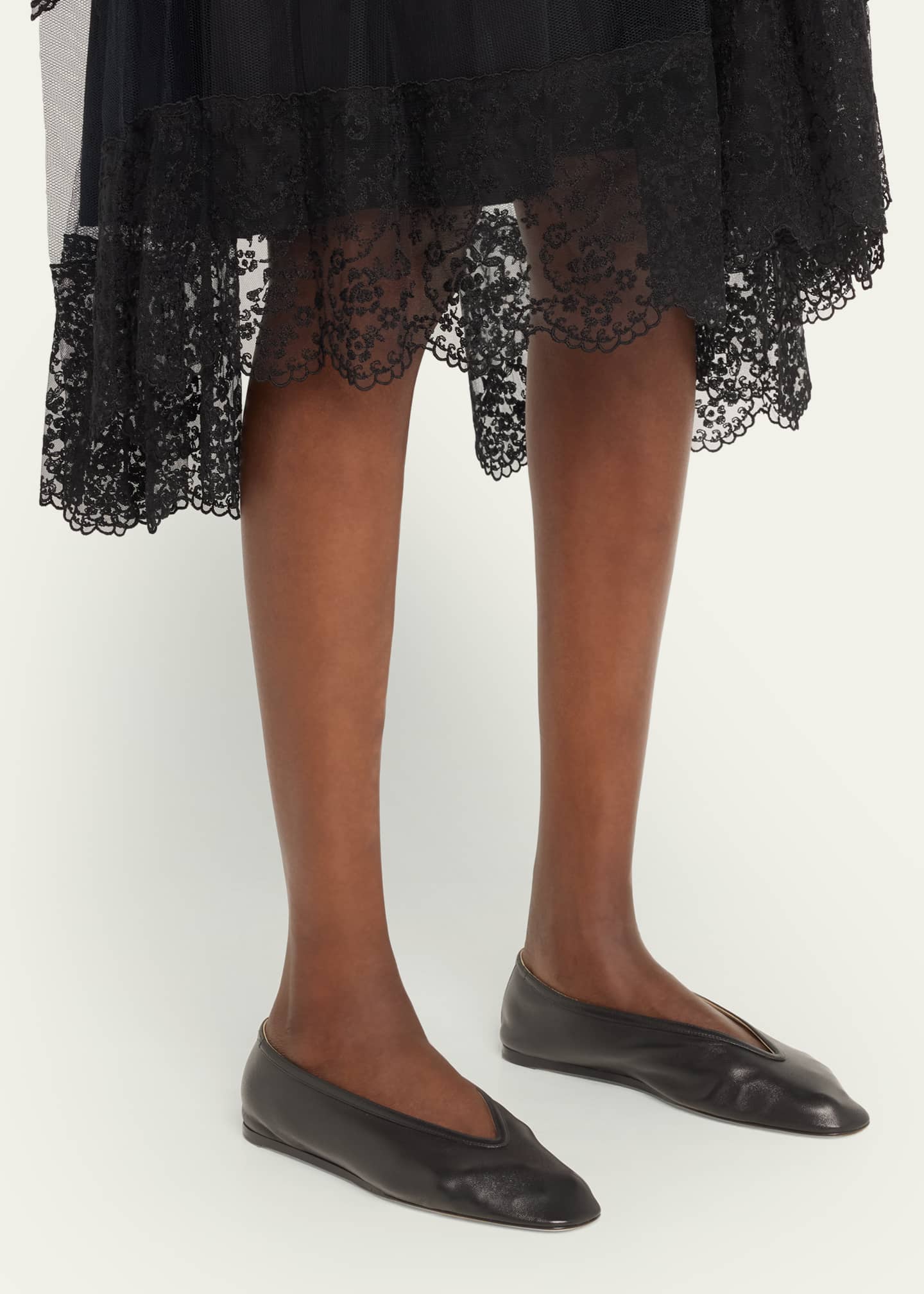 Le Monde Beryl Luna Calfskin Ballerina Flats Image 2 of 5