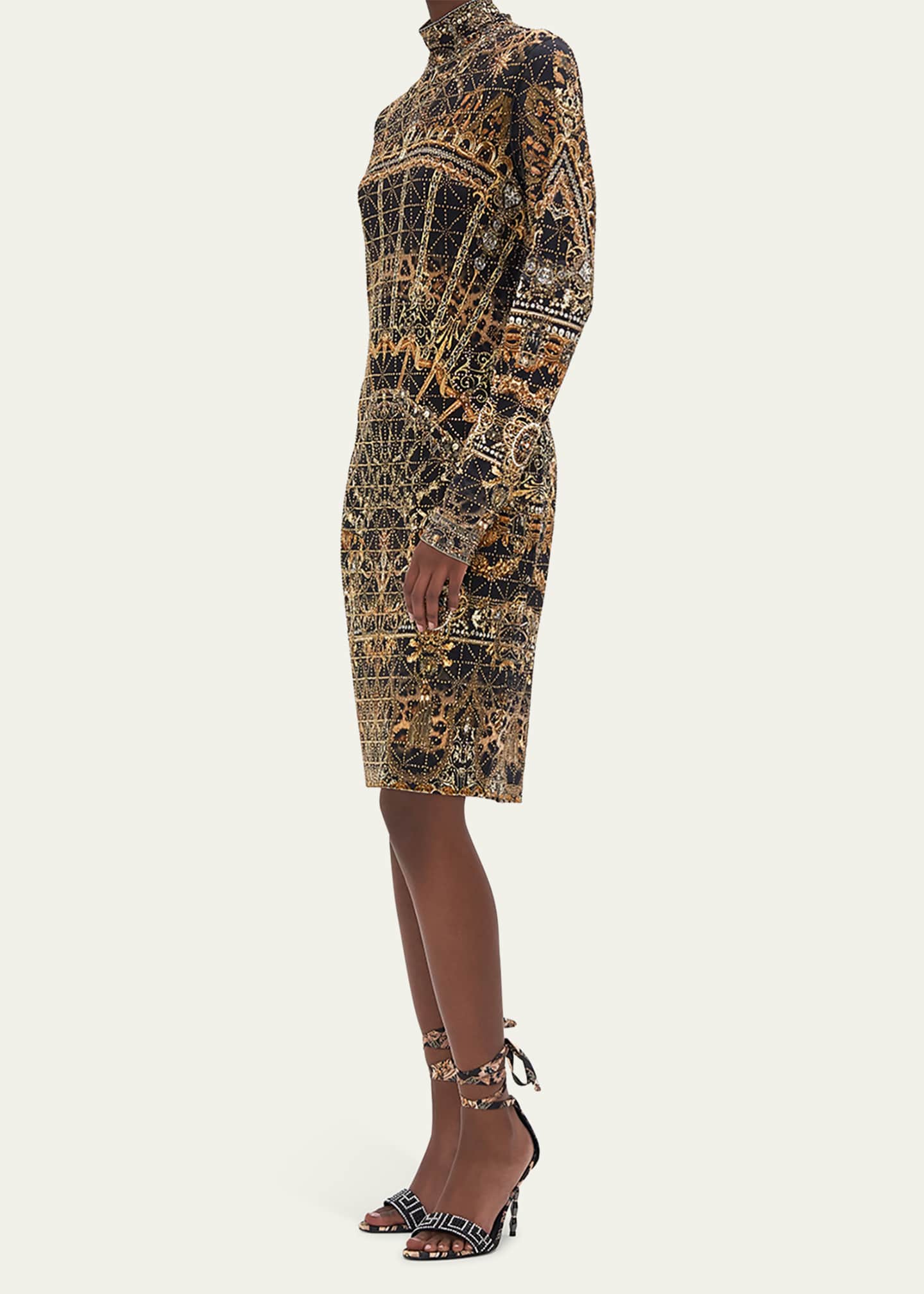 Camilla Allover Hotfix Knit Mini Dress - Bergdorf Goodman