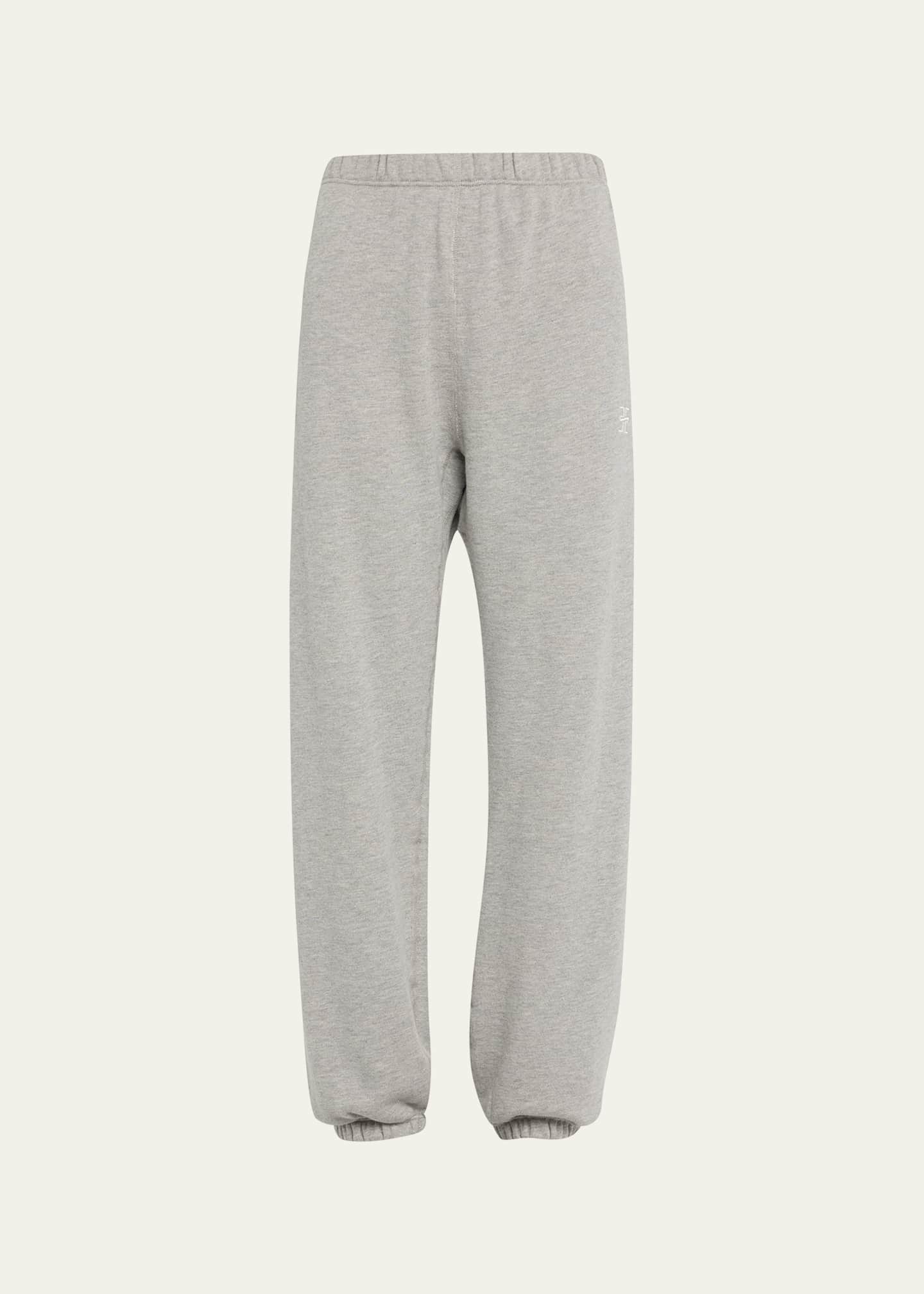 Eterne Classic French Terry Cinched Cuff Sweatpants Heather Grey