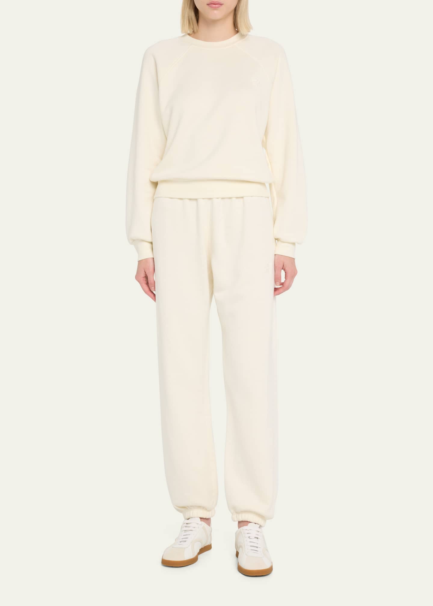 Eterne Classic French Terry Cinched-Cuff Sweatpants