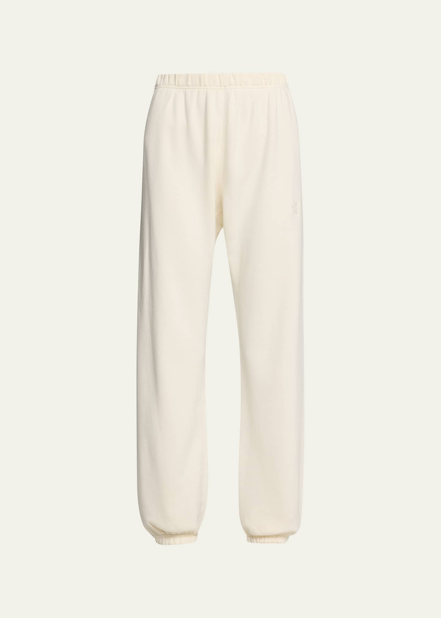 White cinched sweatpants on sale