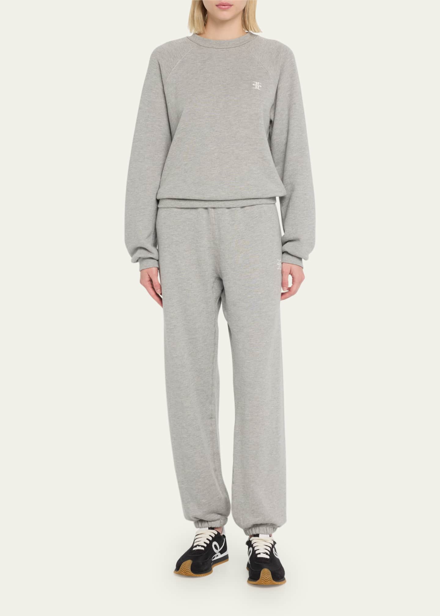 Eterne Shrunken Raglan-Sleeve Sweatshirt Image 2 of 5