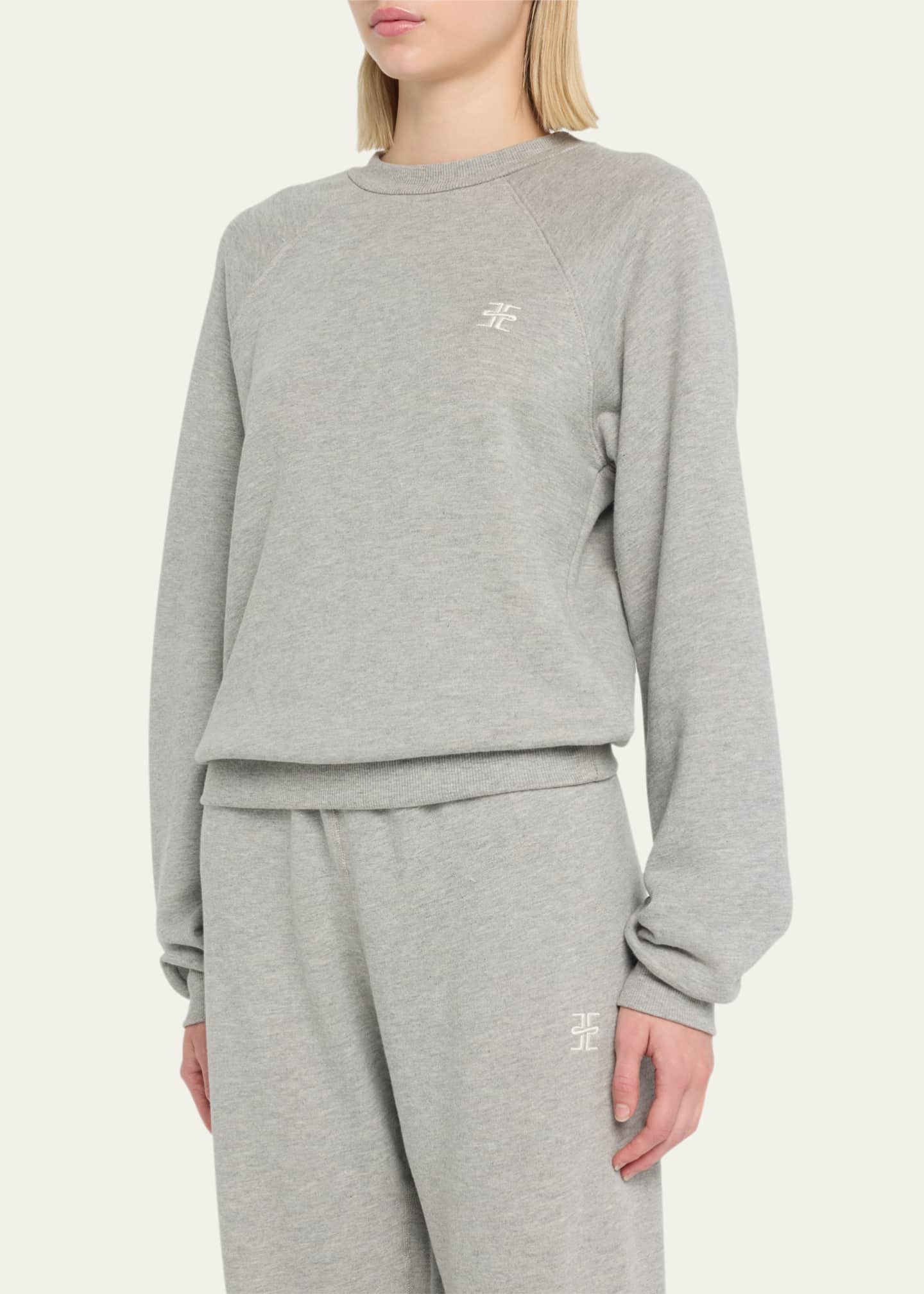 Eterne Shrunken Raglan-Sleeve Sweatshirt Image 4 of 5