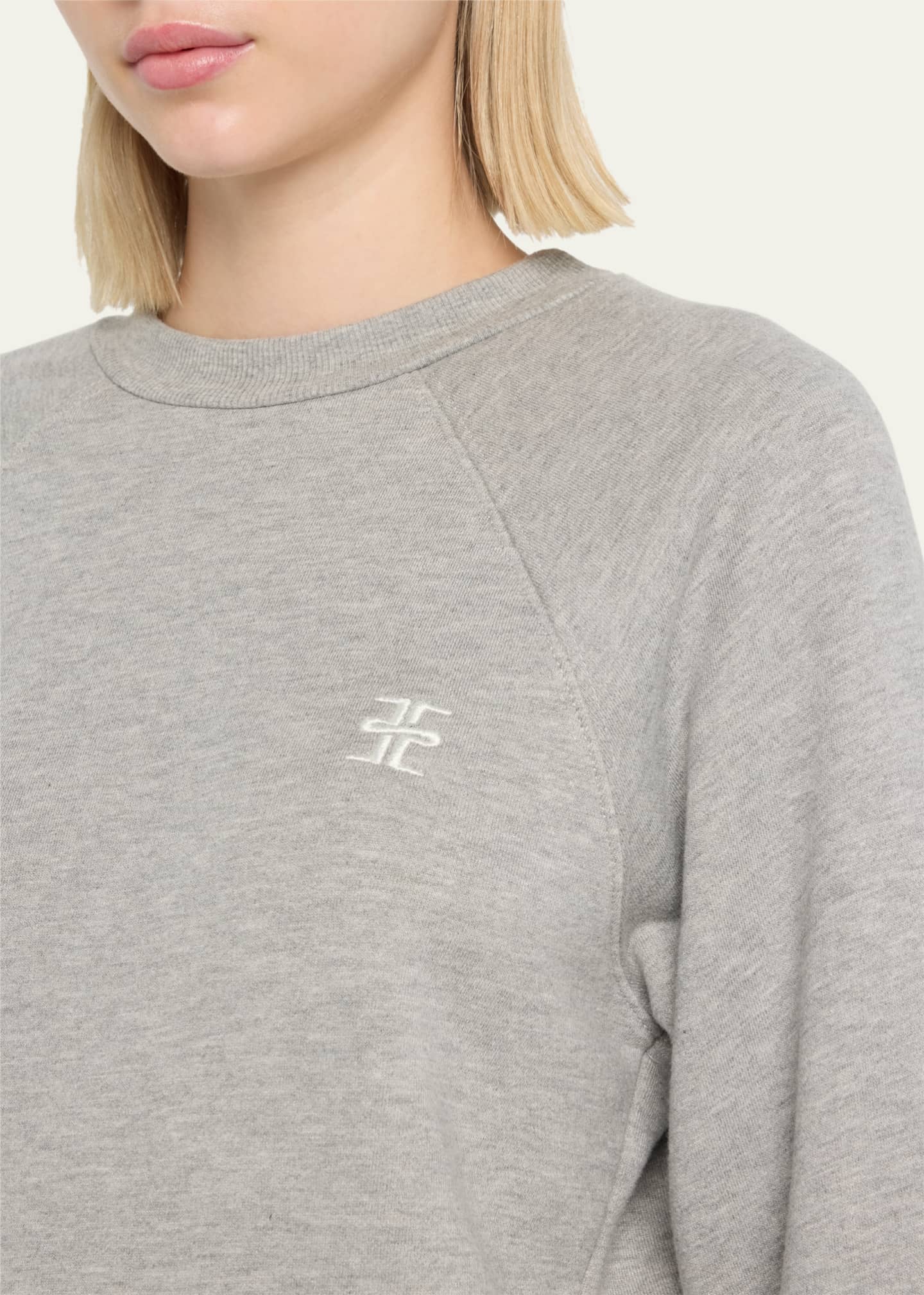 Eterne Shrunken Raglan-Sleeve Sweatshirt Image 5 of 5