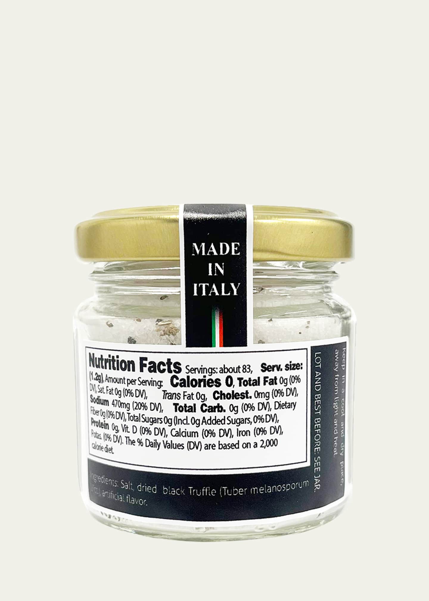 Giuliano Tartufi White Sicily Salt with Black Truffle Image 2 of 2
