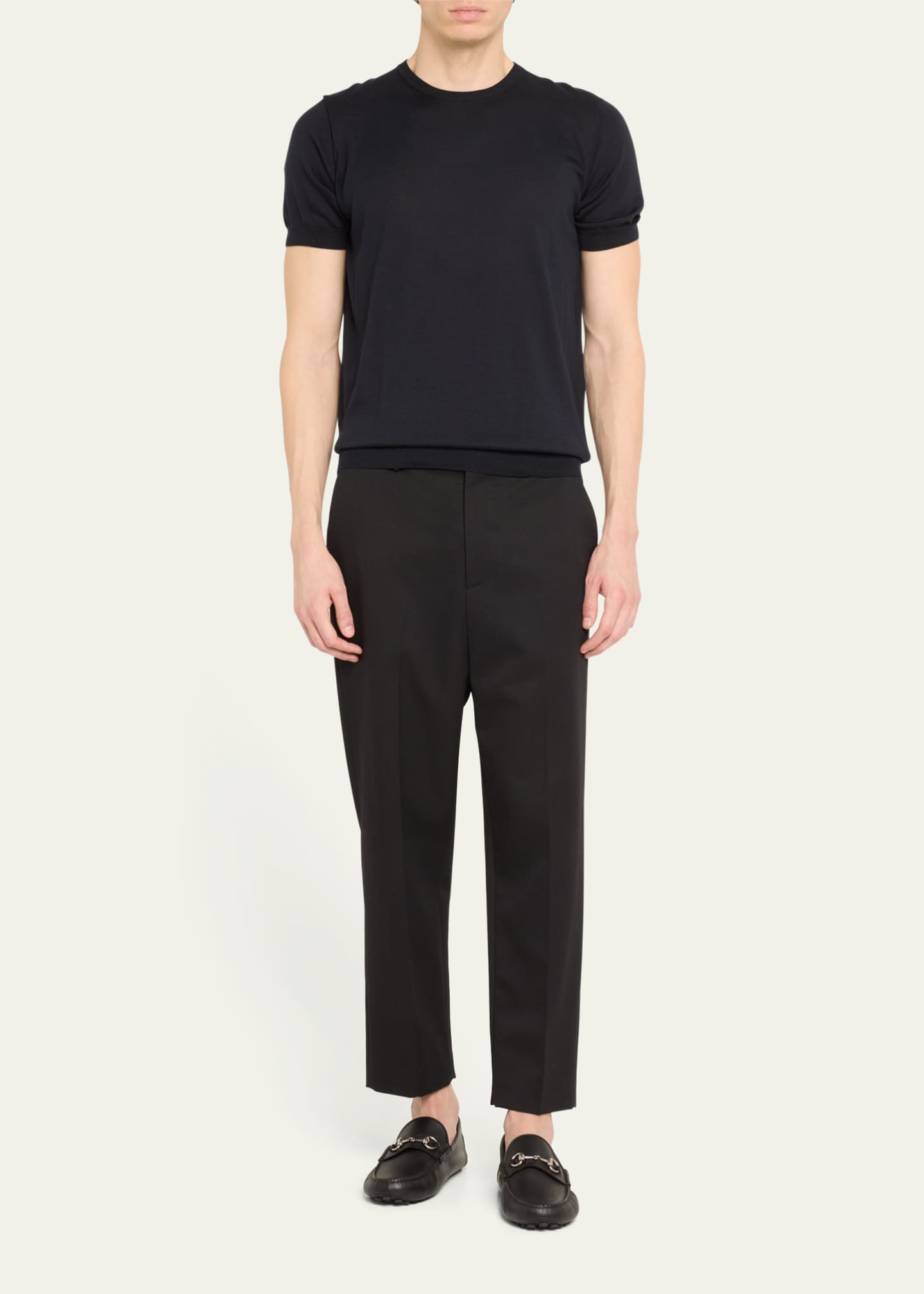 Gucci Men's Byorn Horsebit Leather Drivers Image 3 of 5