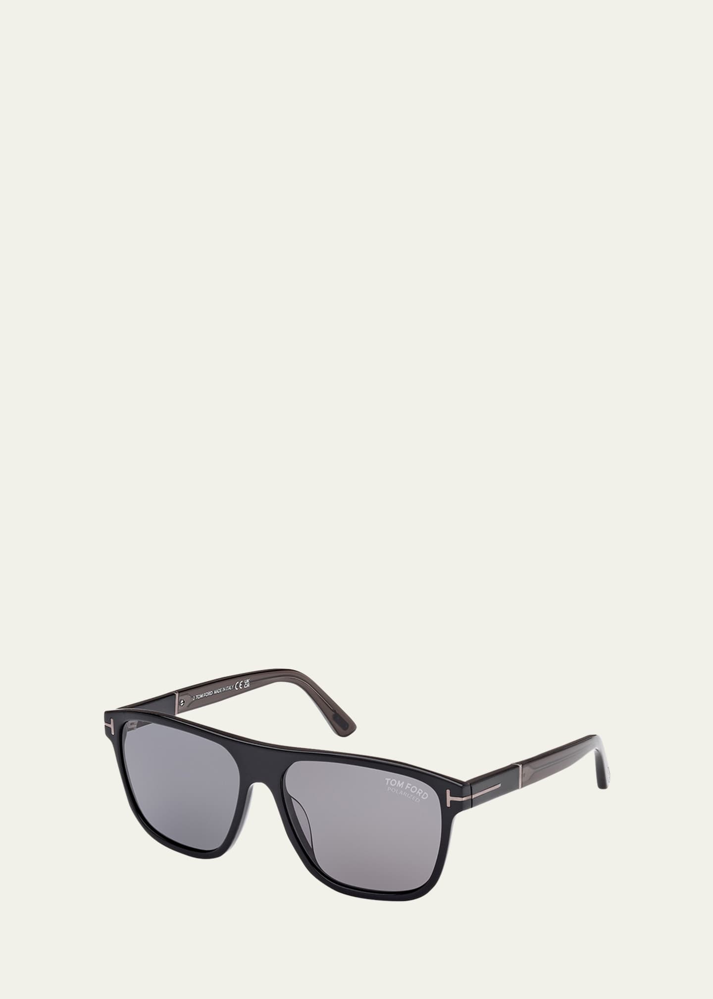 TOM FORD Men's Frances Acetate Square Polarized Sunglasses Image 2 of 5