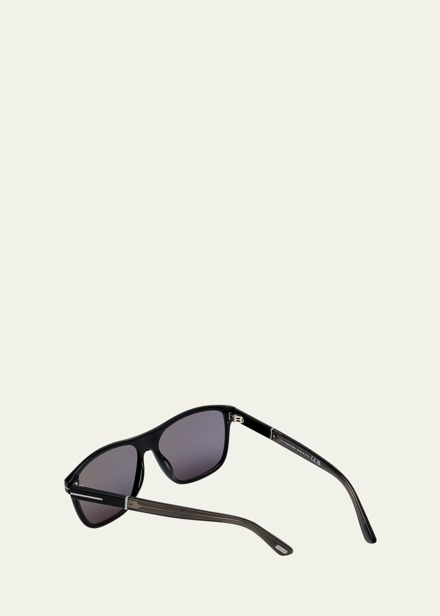 Square polarized acetate sunglasses sale