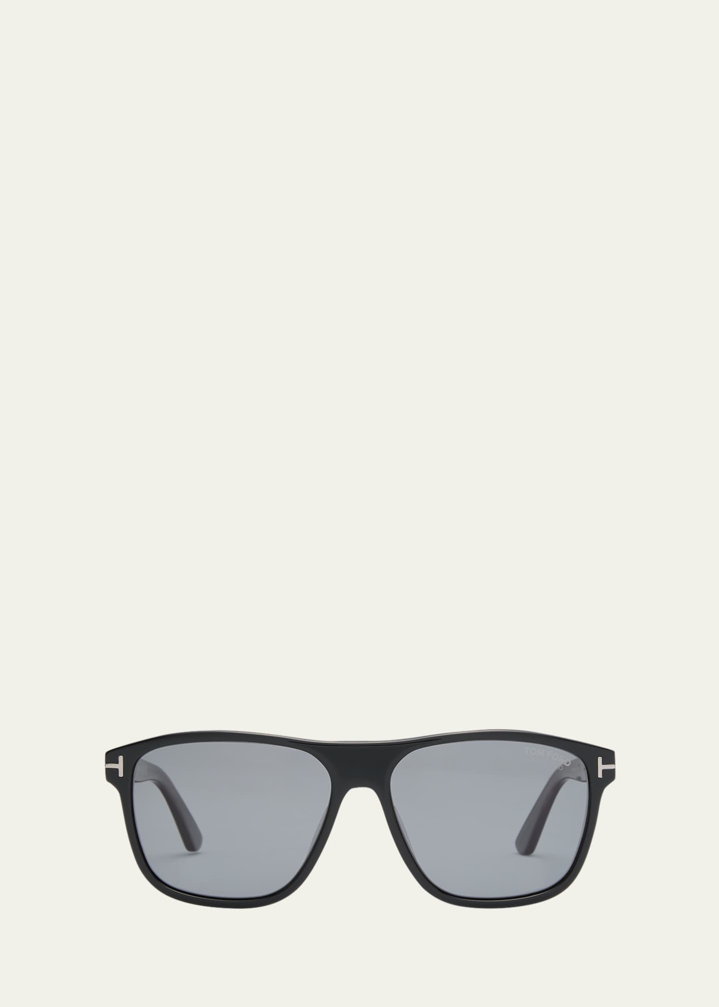 Square polarized cheap acetate sunglasses