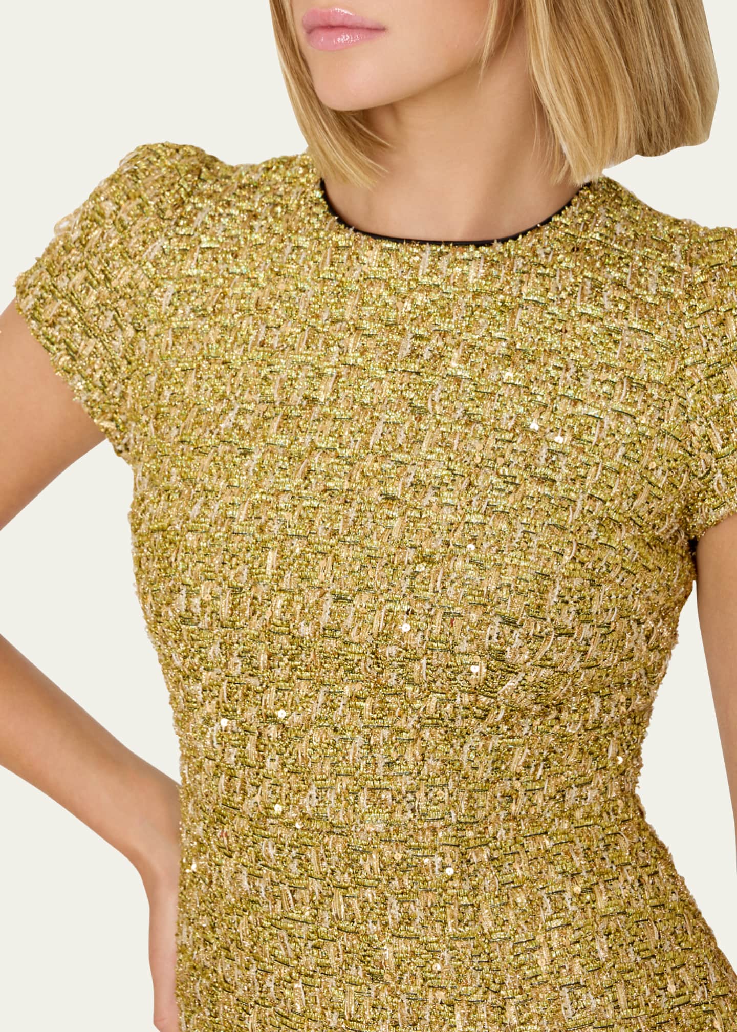 Milly Rowen Floral Sequin Dress