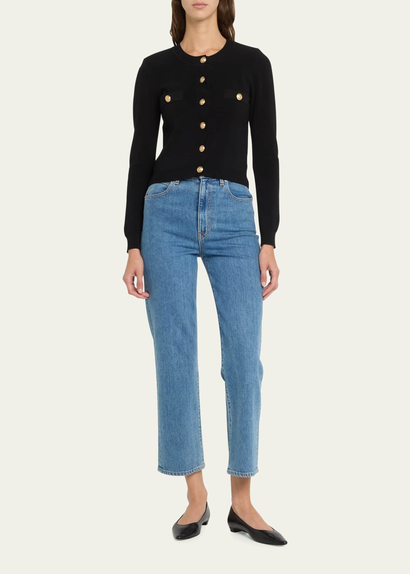 L'Agence Toulouse Button-Down Cardigan Image 2 of 5