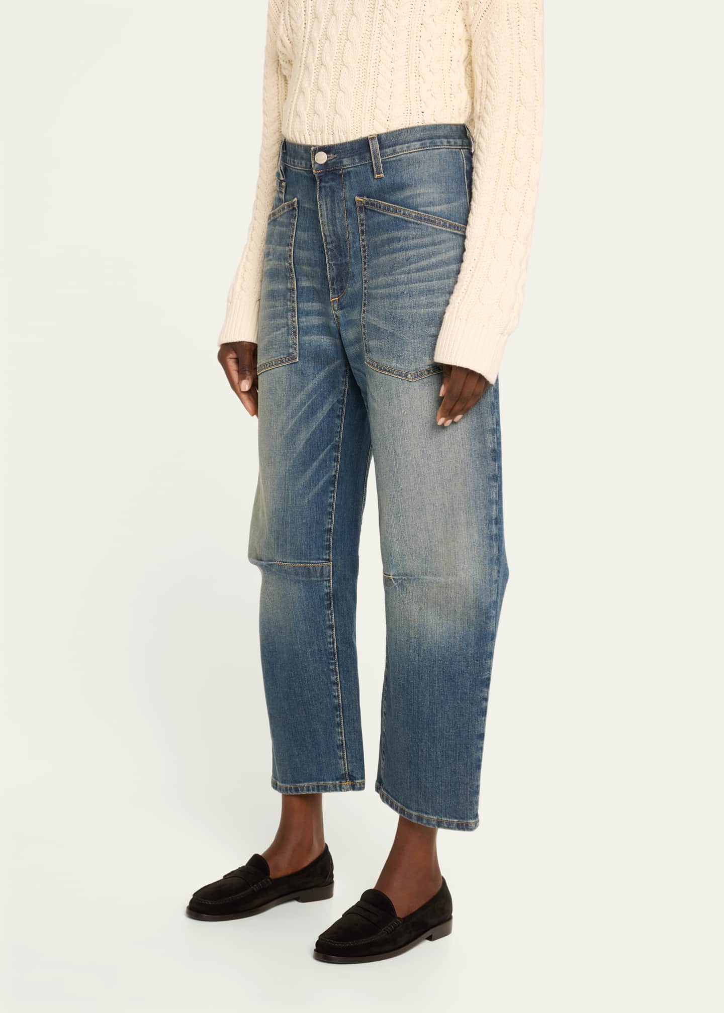 Nili Lotan Shon Cropped Jeans Image 4 of 5