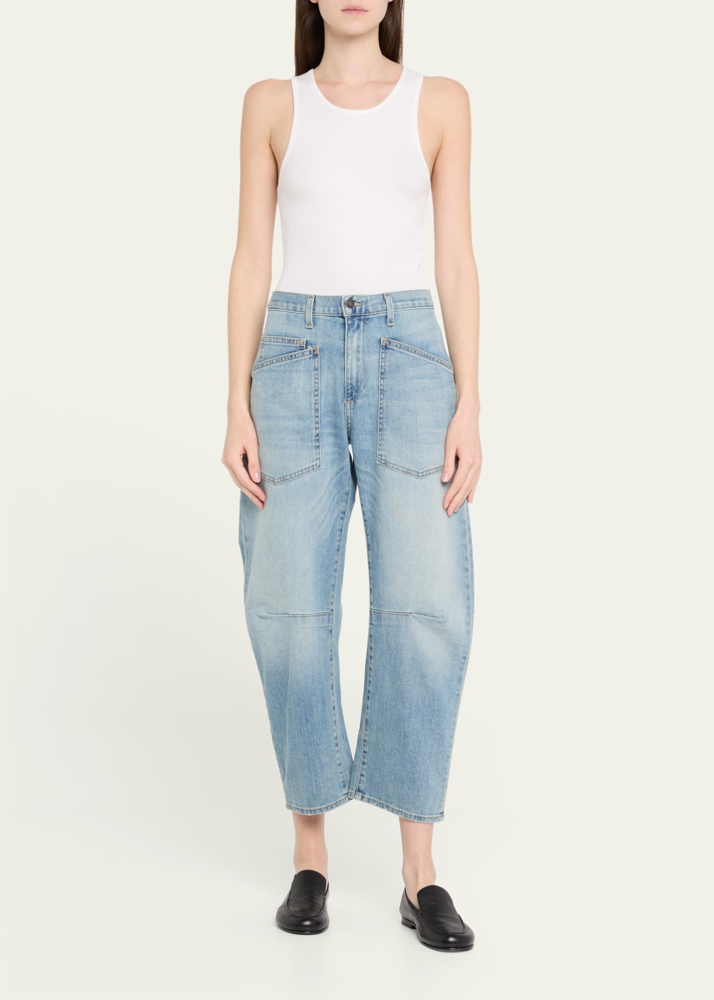Nili Lotan Shon Cropped Jeans Image 2 of 5