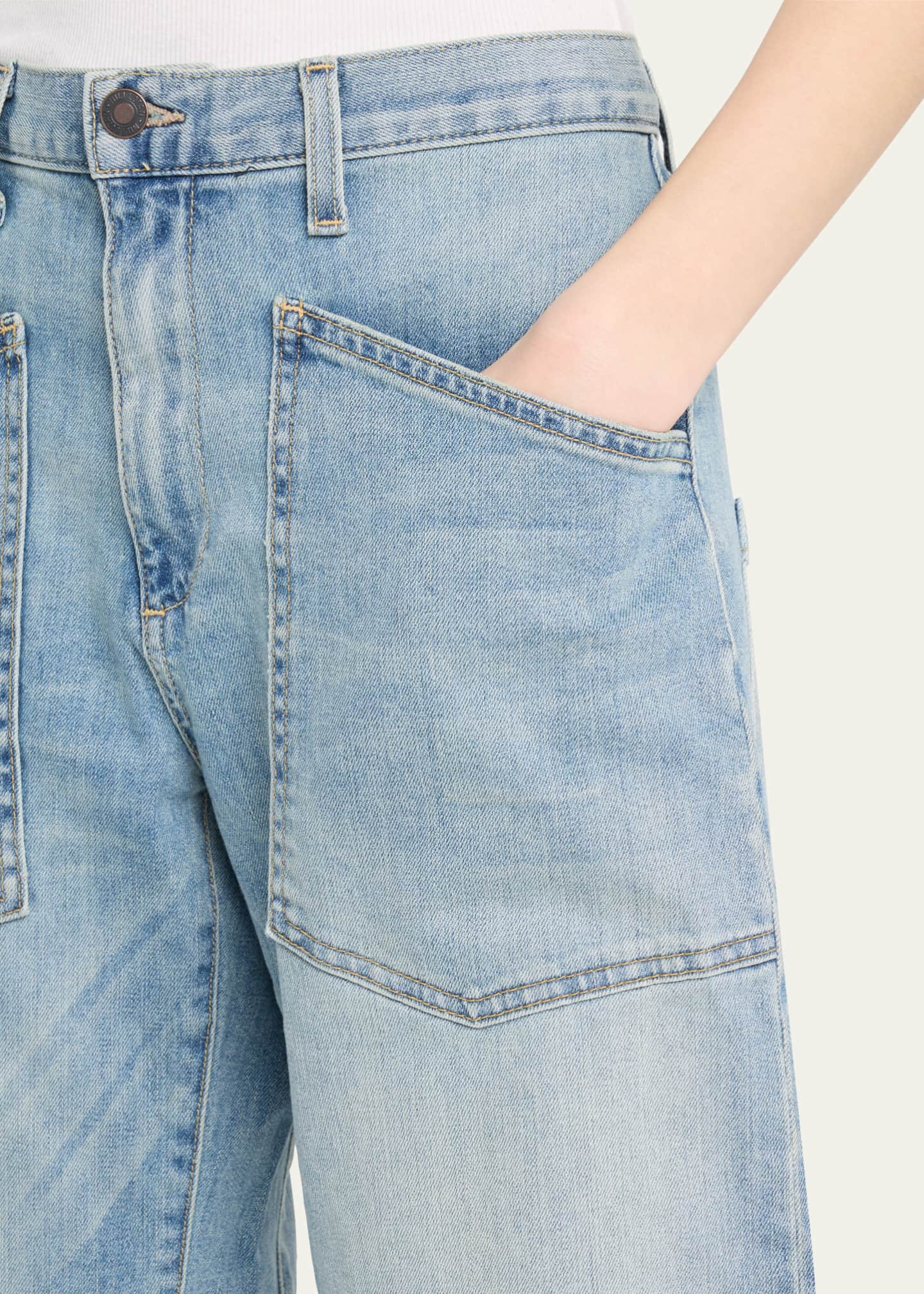 Nili Lotan Shon Cropped Jeans Image 5 of 5