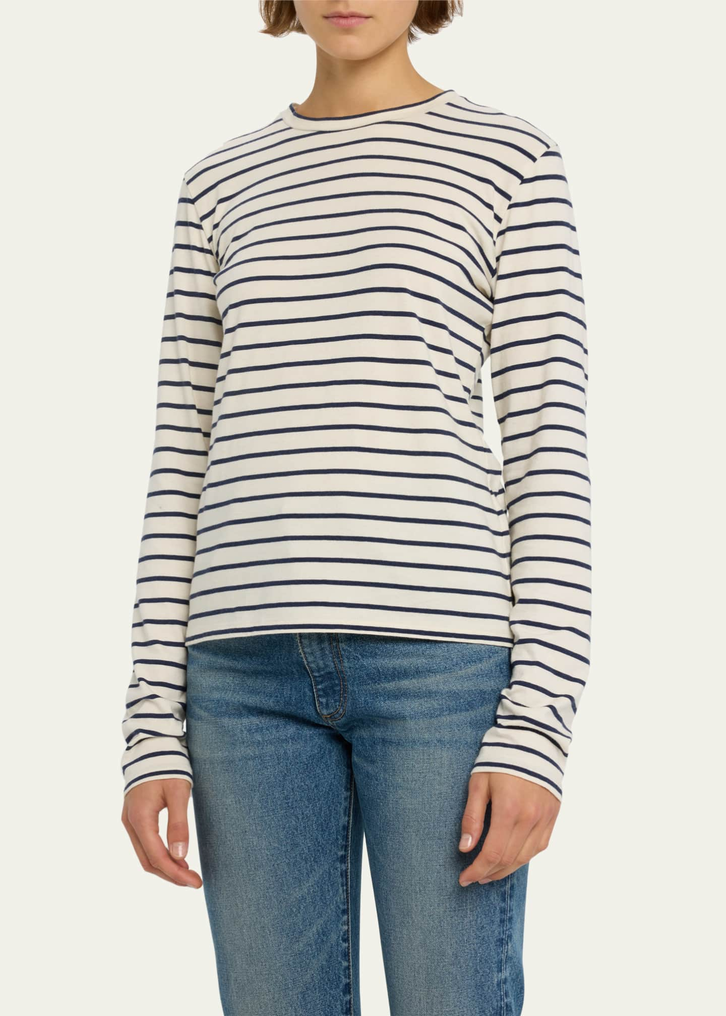 Nili Lotan Susana Striped Long-Sleeve Tee - Bergdorf Goodman