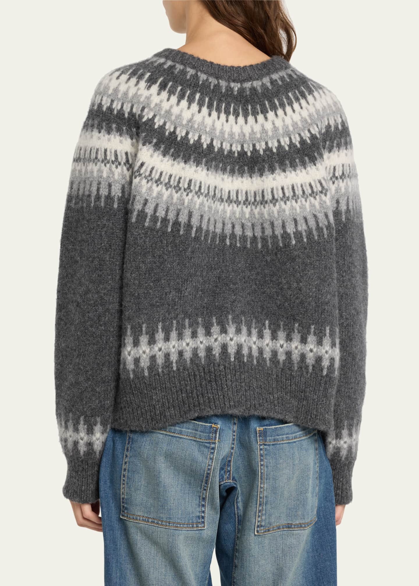Nili Lotan Genevive Intarsia Alpaca Sweater - Bergdorf Goodman