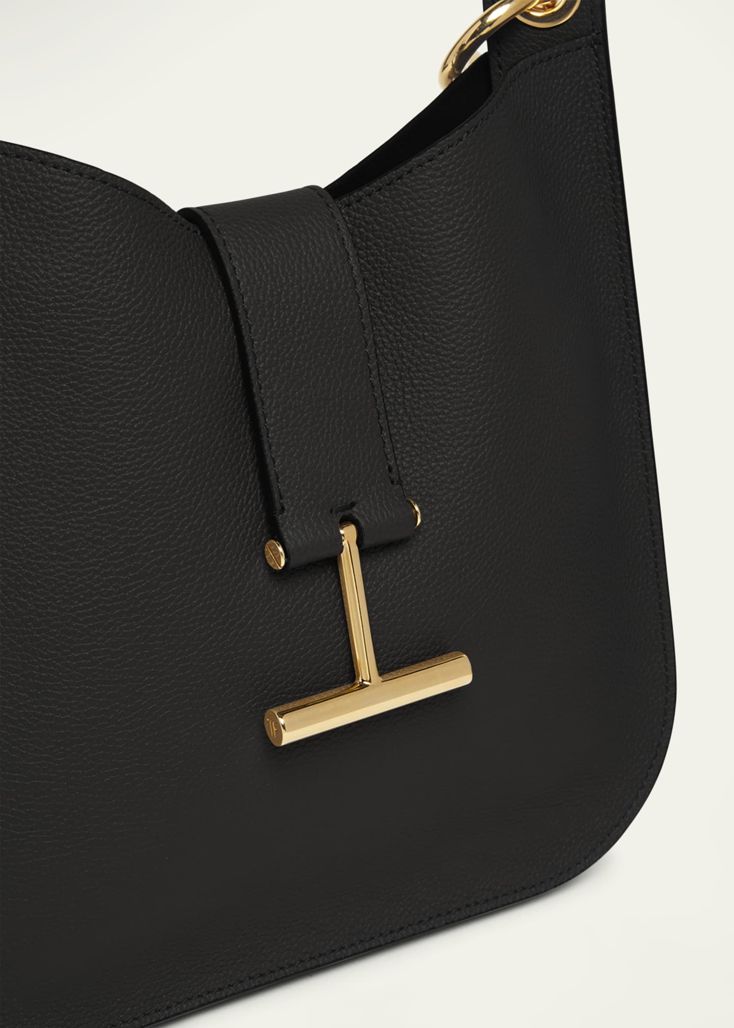 TOM FORD Tara Small Hobo Crossbody in Grained Leather Image 5 of 6