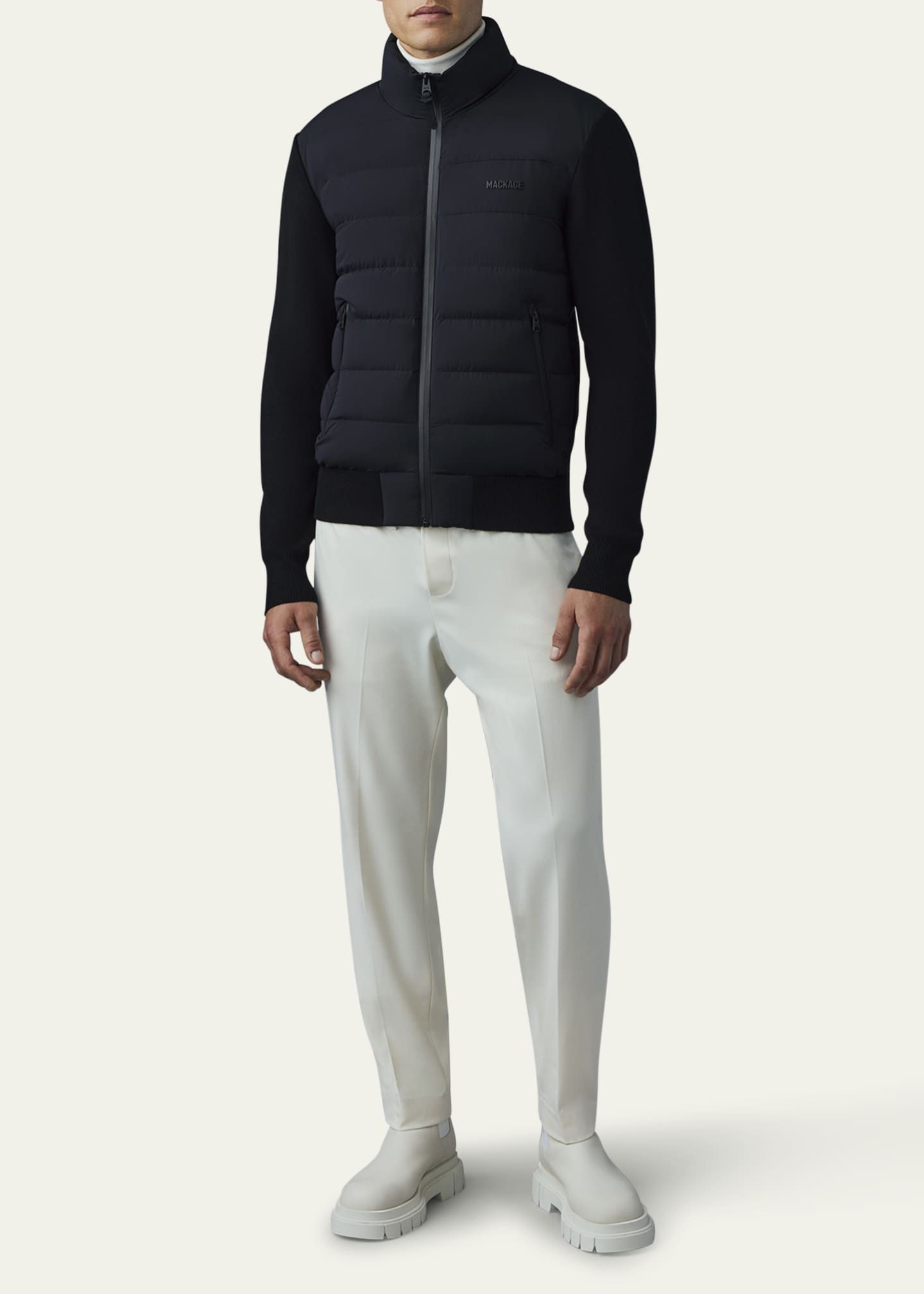 Mackage Men's Haney City Hybrid Down Jacket Image 2 of 5