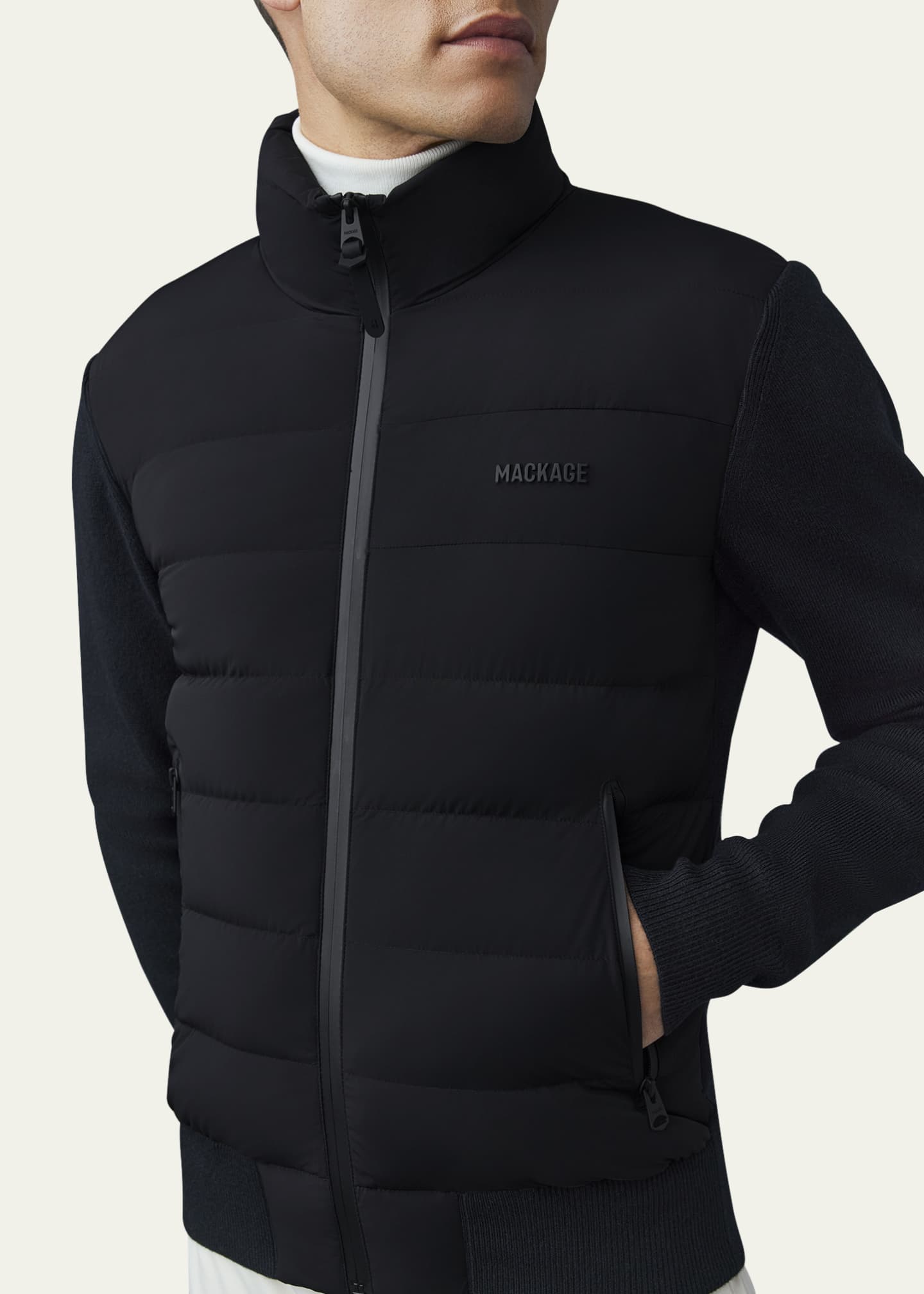 Mackage Men's Haney City Hybrid Down Jacket Image 5 of 5