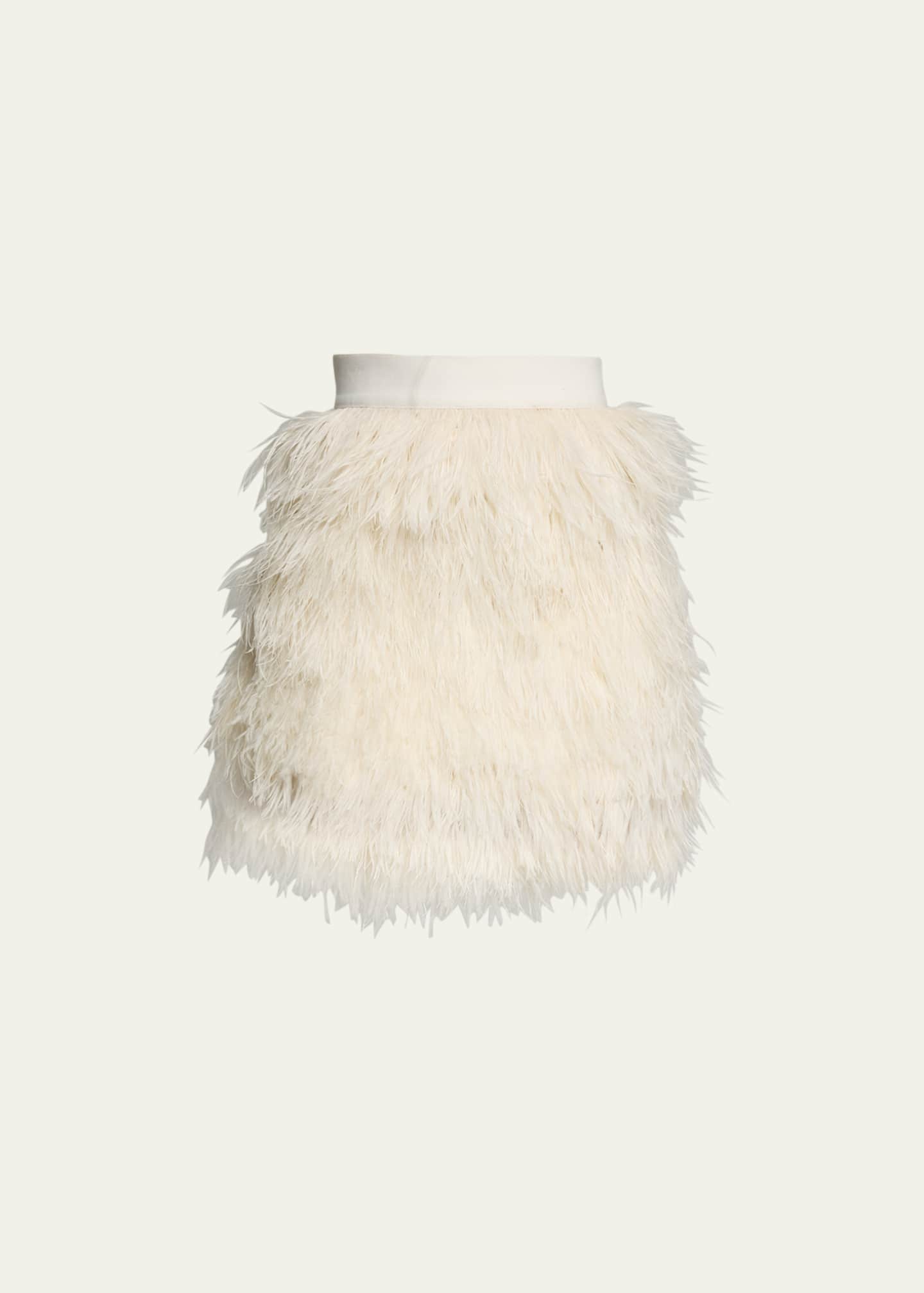 Alice Olivia Cina Feather Mini Skirt Bergdorf Goodman