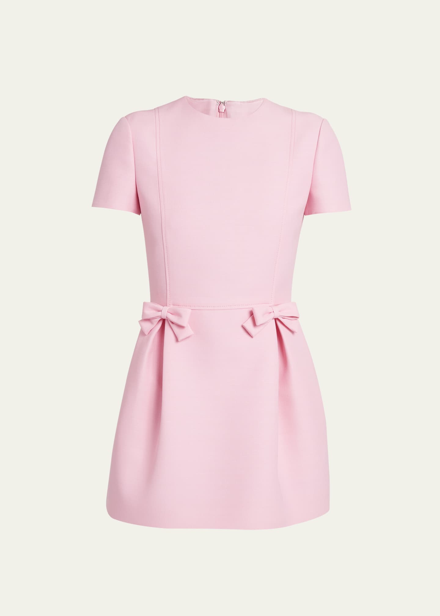 Valentino Garavani Crepe Couture Mini Dress with Bow Details - Bergdorf ...