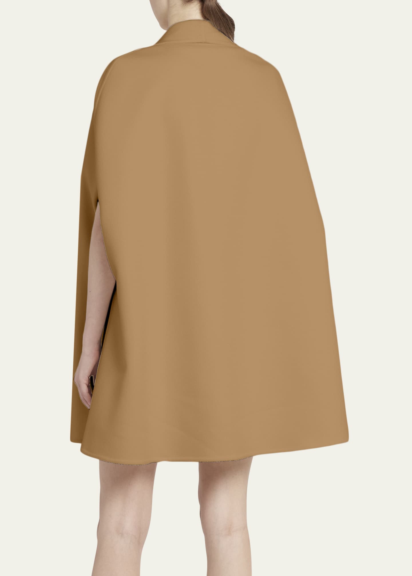 Valentino Garavani Wool Cashmere Cape with Ties Bergdorf Goodman