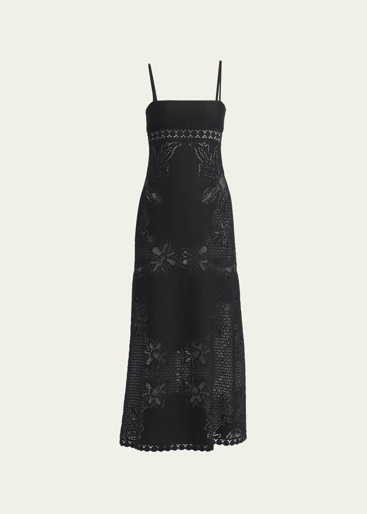Valentino Garavani Guipure Lace Sleeveless Midi Dress Bergdorf