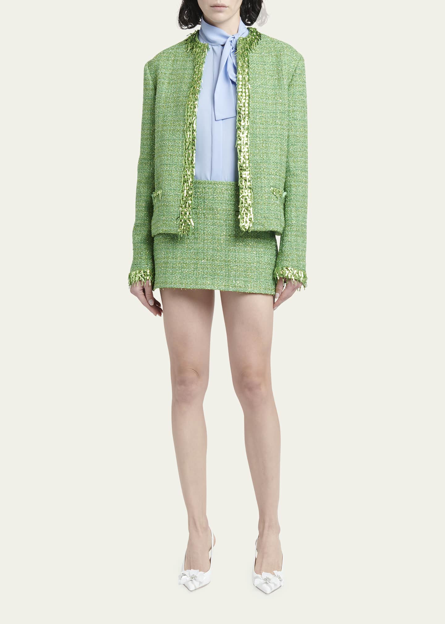 Valentino store tweed skirt