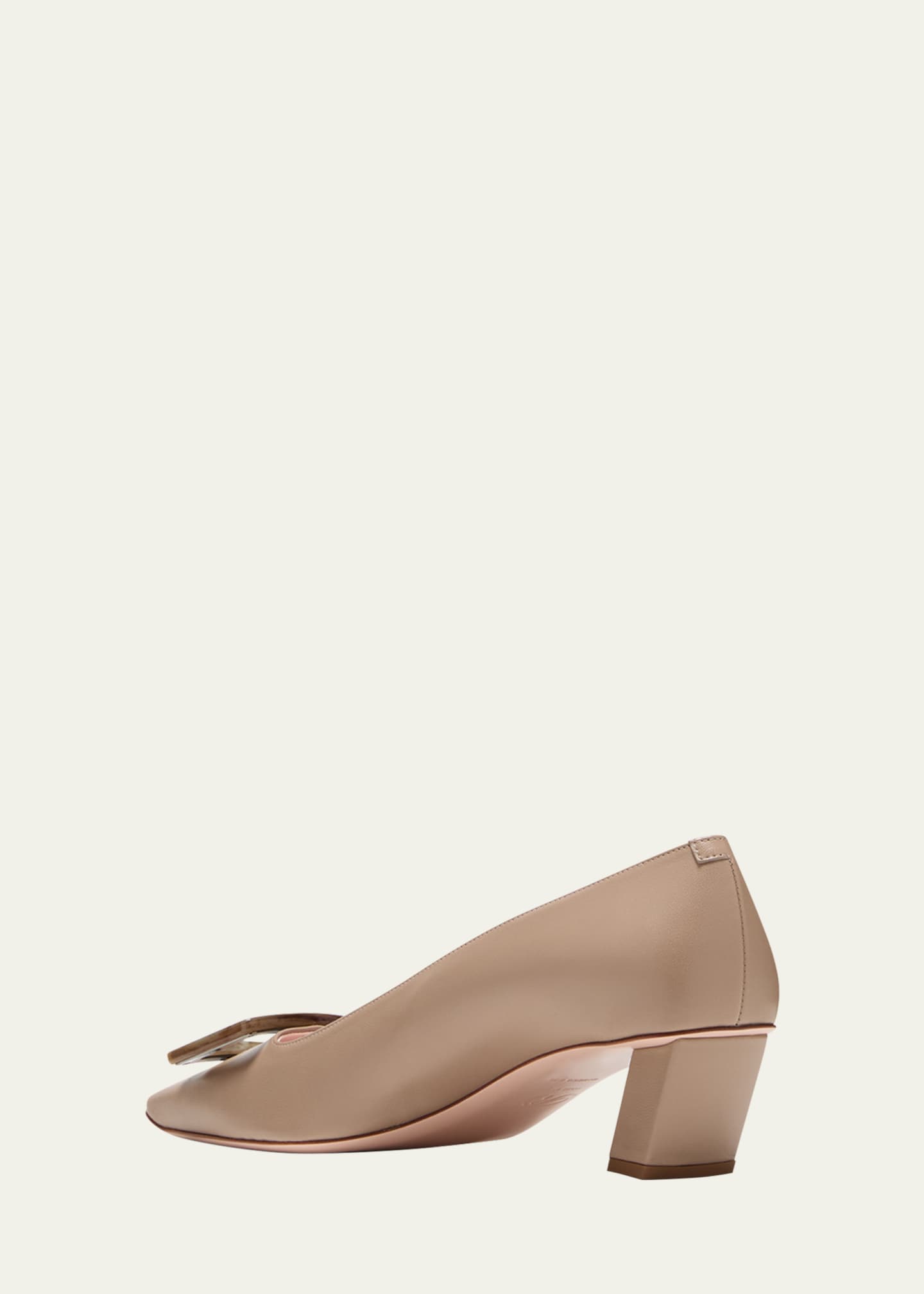 Roger Vivier Belle Vivier Leather Buckle Pumps Image 4 of 5