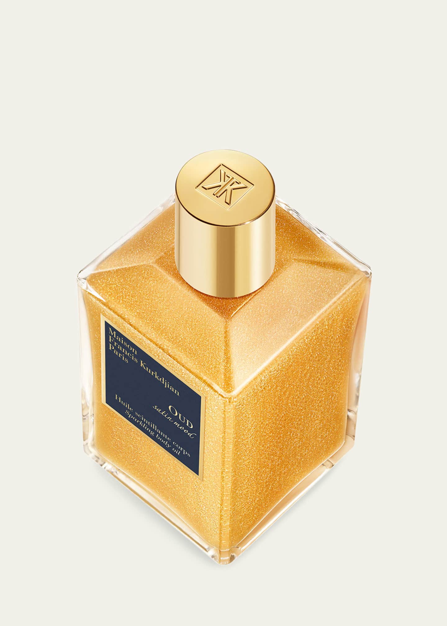 Maison Francis Kurkdjian OUD Satin Mood Scented Sparkling Body Oil, 6.7 oz. Image 3 of 3