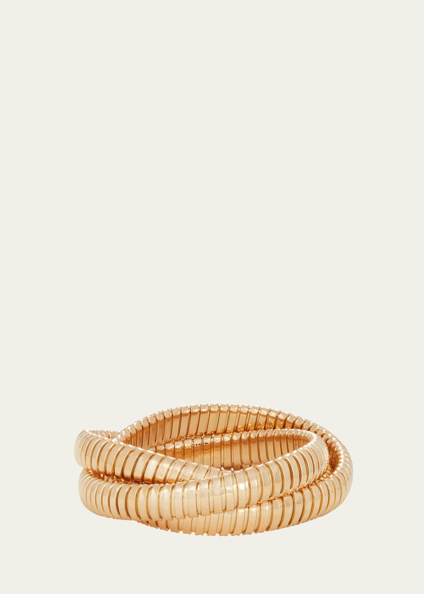Sidney Garber 18K Yellow Gold 3 Band Rolling Bracelet, 9mm Image 1 of 3
