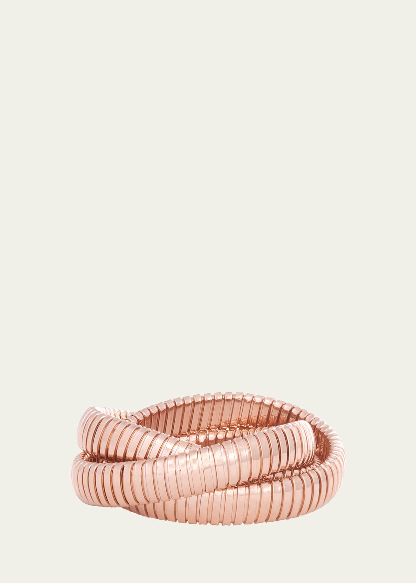 Sidney Garber 18K Rose Gold 3 Band Rolling Bracelet, 12mm