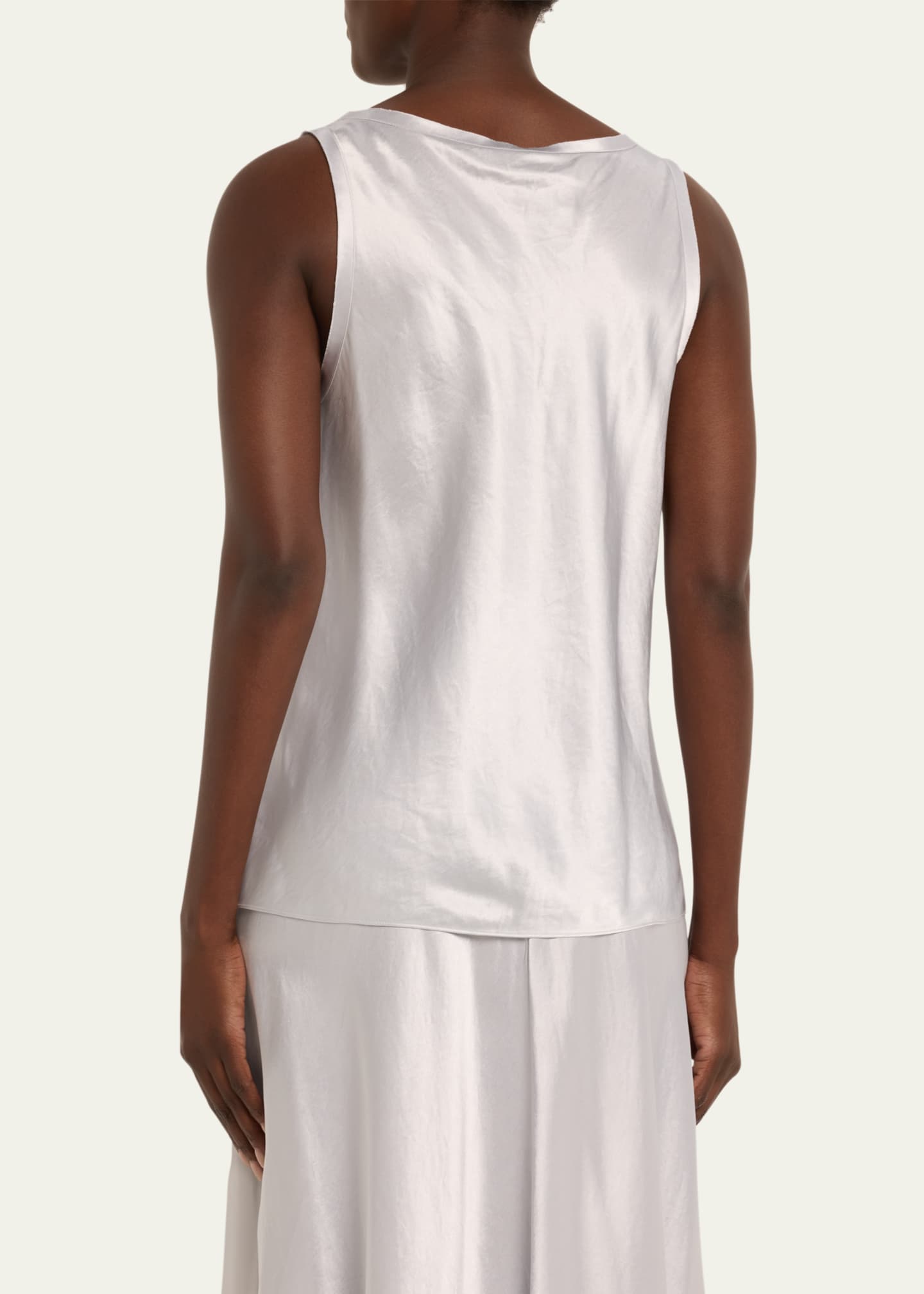 Vince raw edge tank dress top