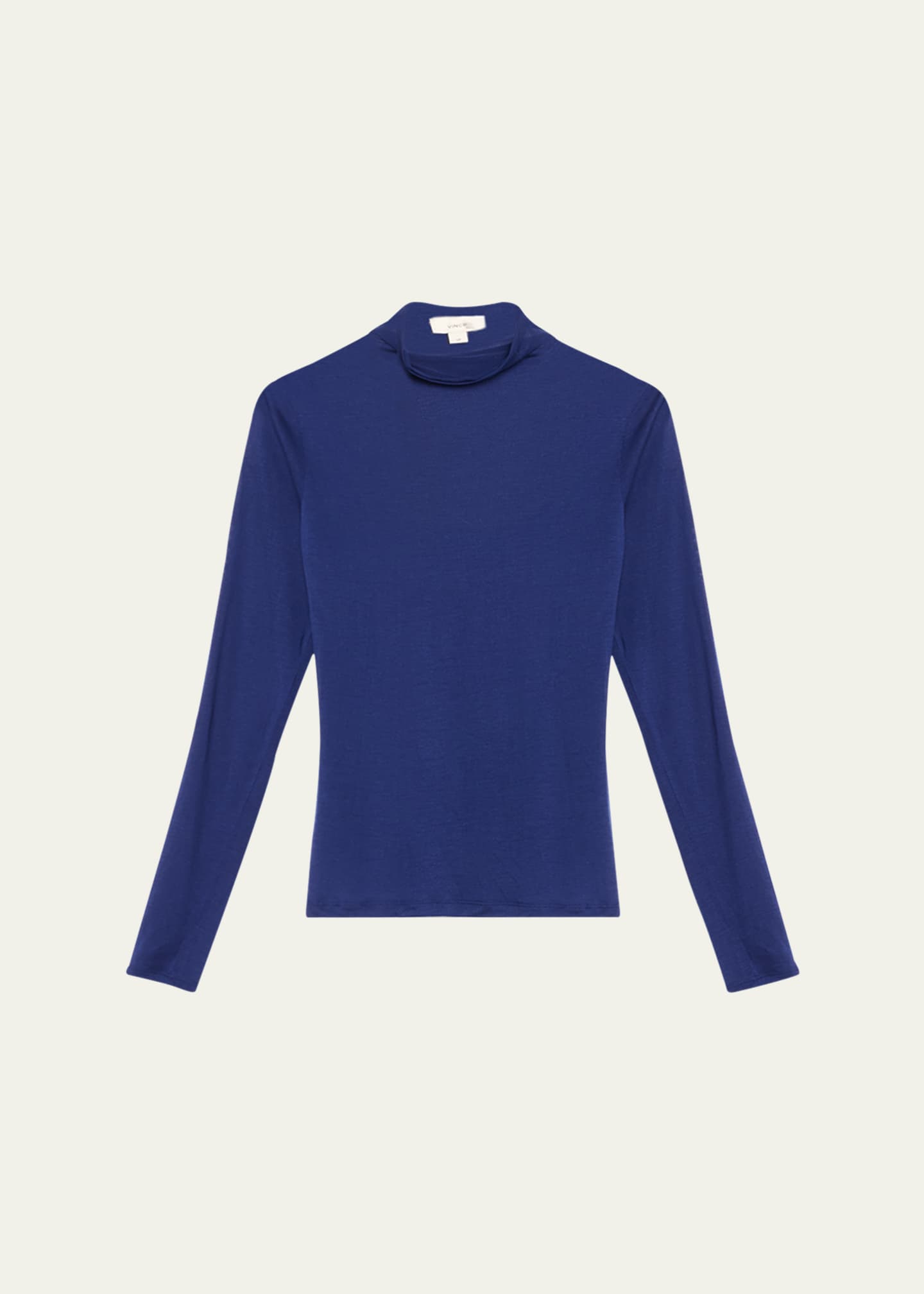 Sheer long store sleeve turtleneck