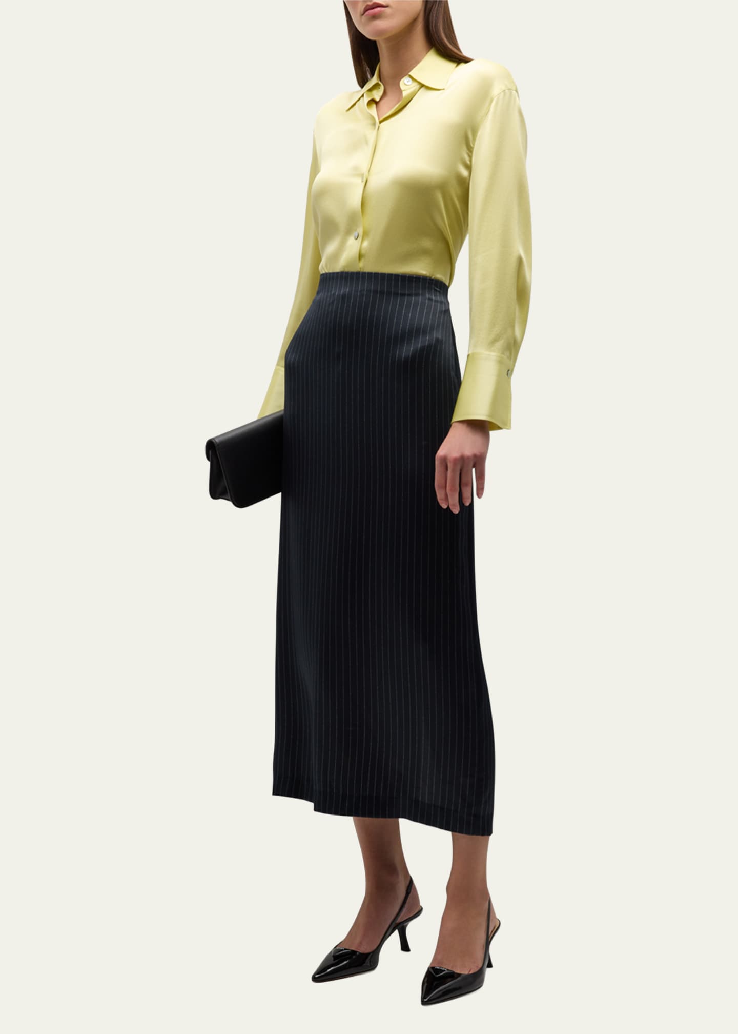 Vince black pencil outlet skirt