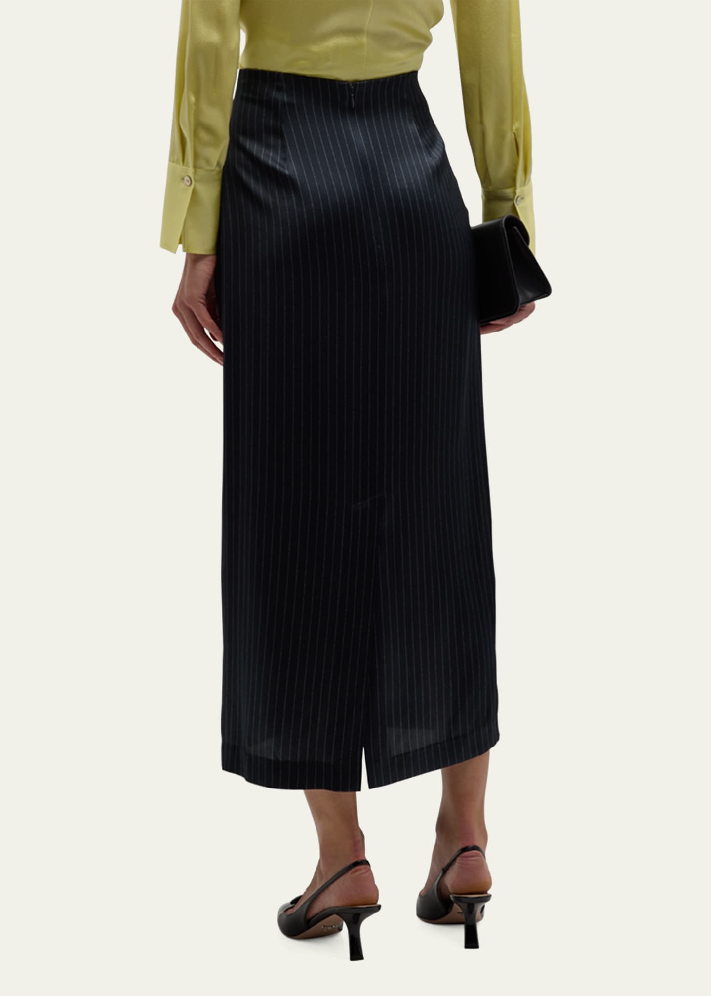 Jupe Crayon T Tahari à Rayures - Noir Et Ivoire - Taille 10 - NEUF Avec étiquettes