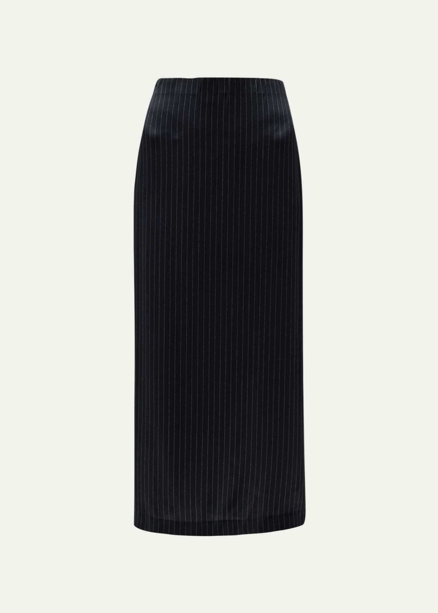 White pinstripe pencil skirt sales
