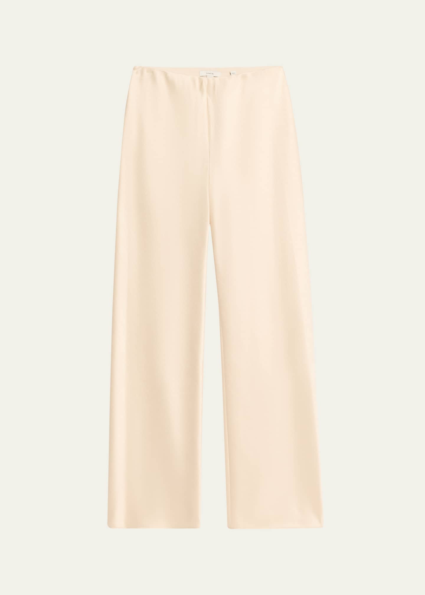 Vince Fluid Bias-Cut Crushed Satin Pants Image 1 of 5
