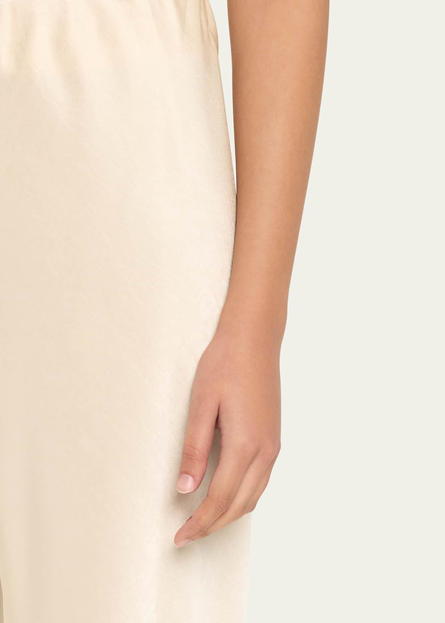 Vince Fluid Bias-Cut Crushed Satin Pants Image 5 of 5