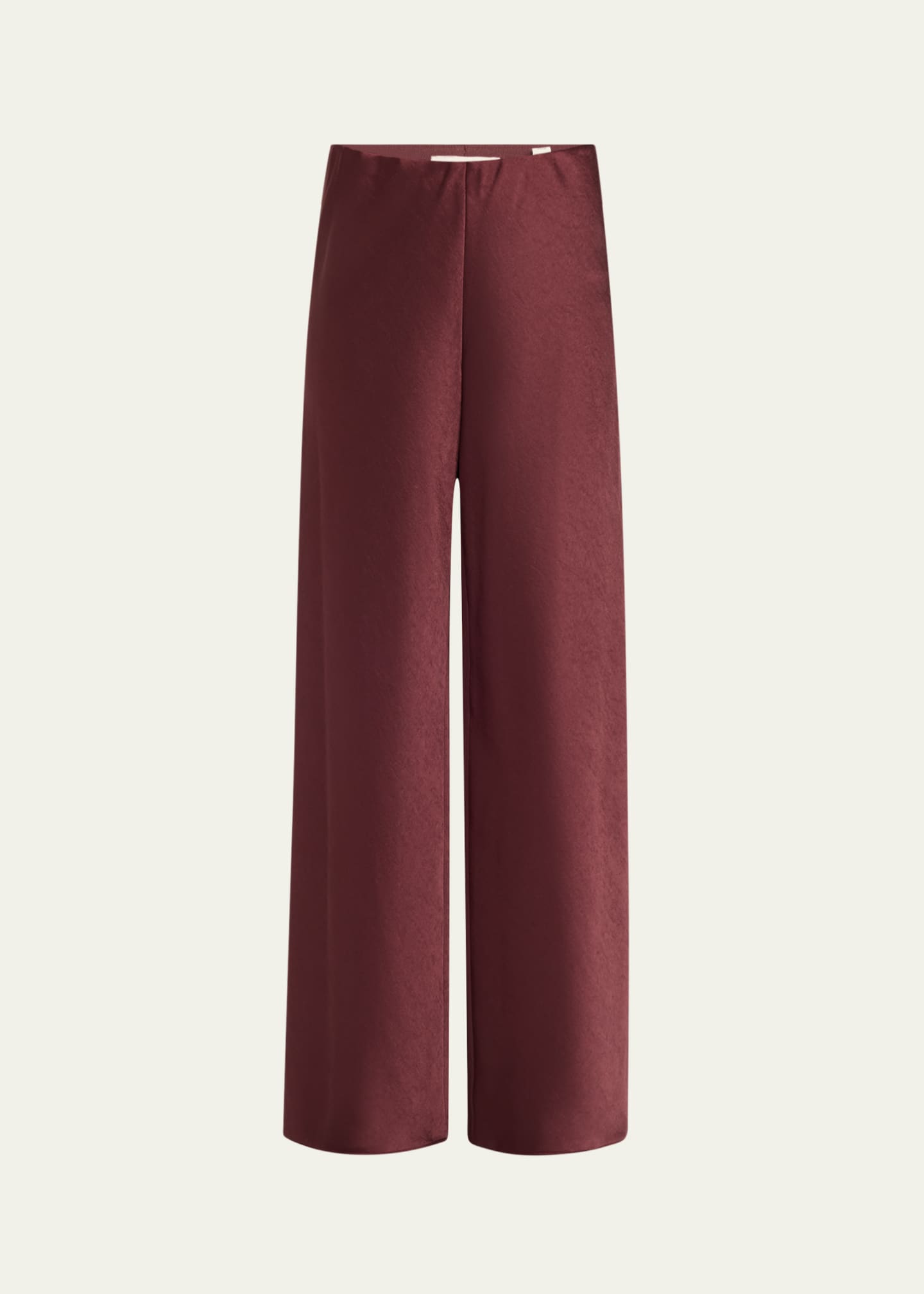Vince Fluid Bias-Cut Crushed Satin Pants Image 1 of 5