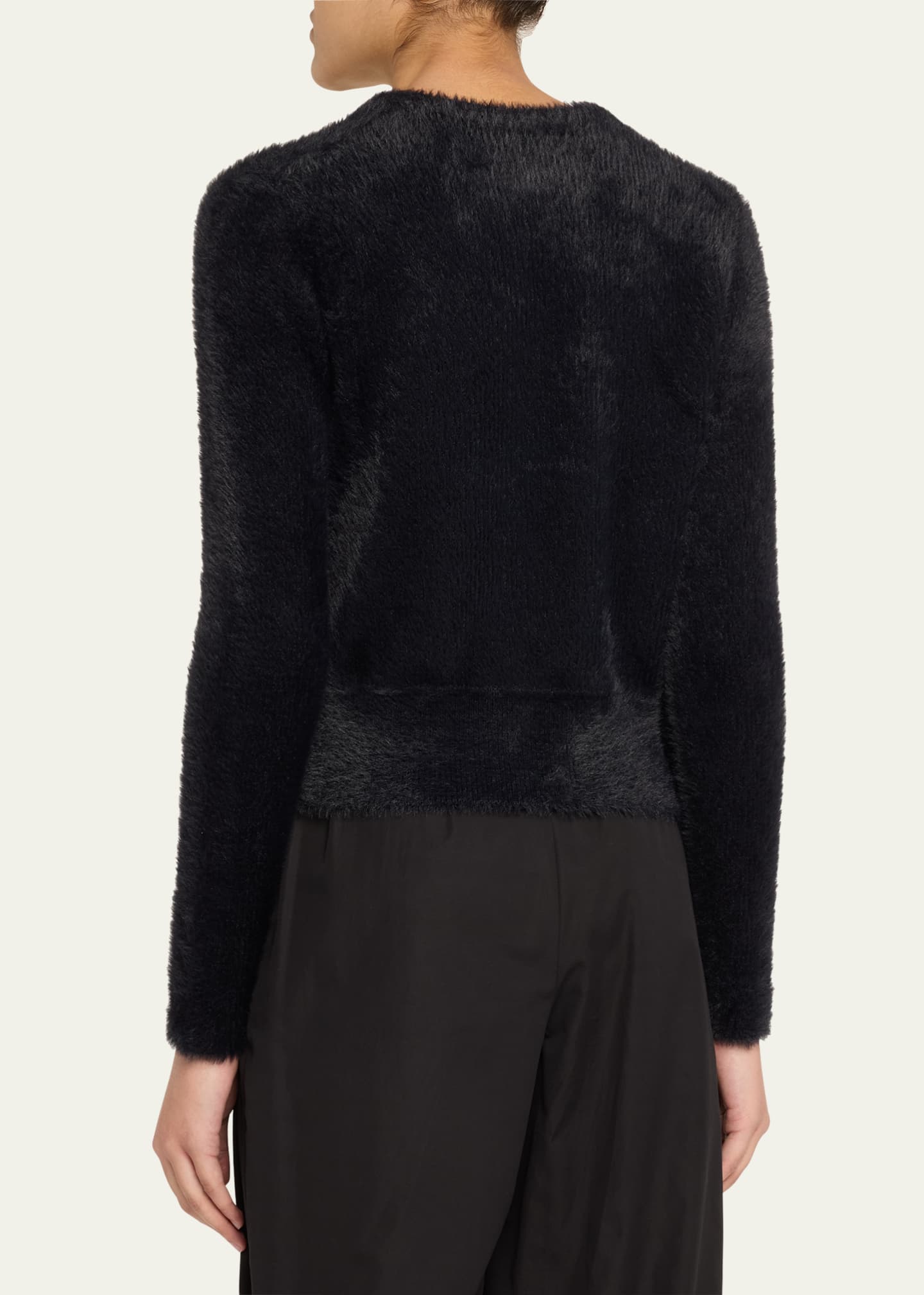 Vince Mother-of-Pearl Eyelash Knit Cardigan Image 3 of 5