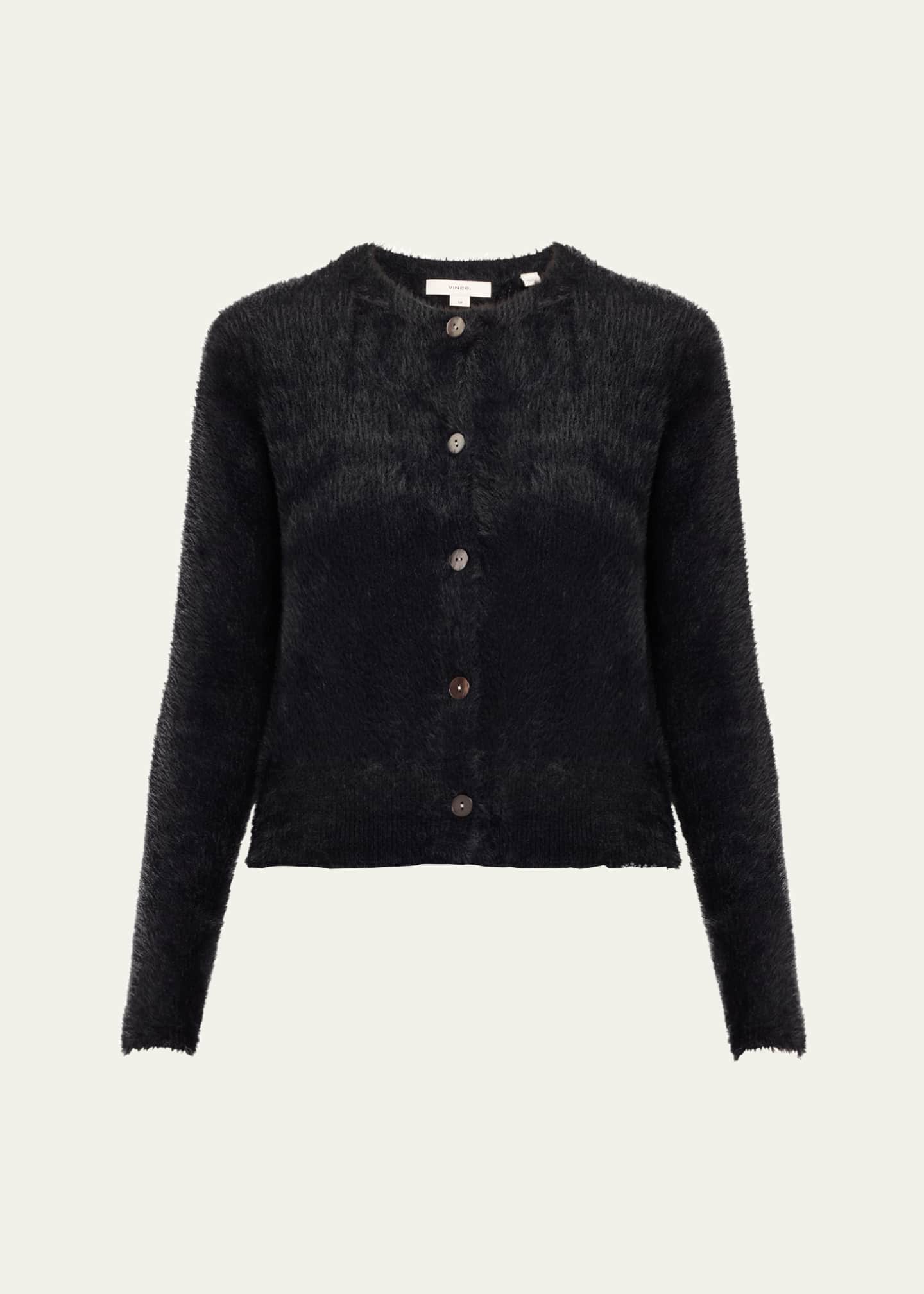 Vince Mother-of-Pearl Eyelash Knit Cardigan Image 1 of 5