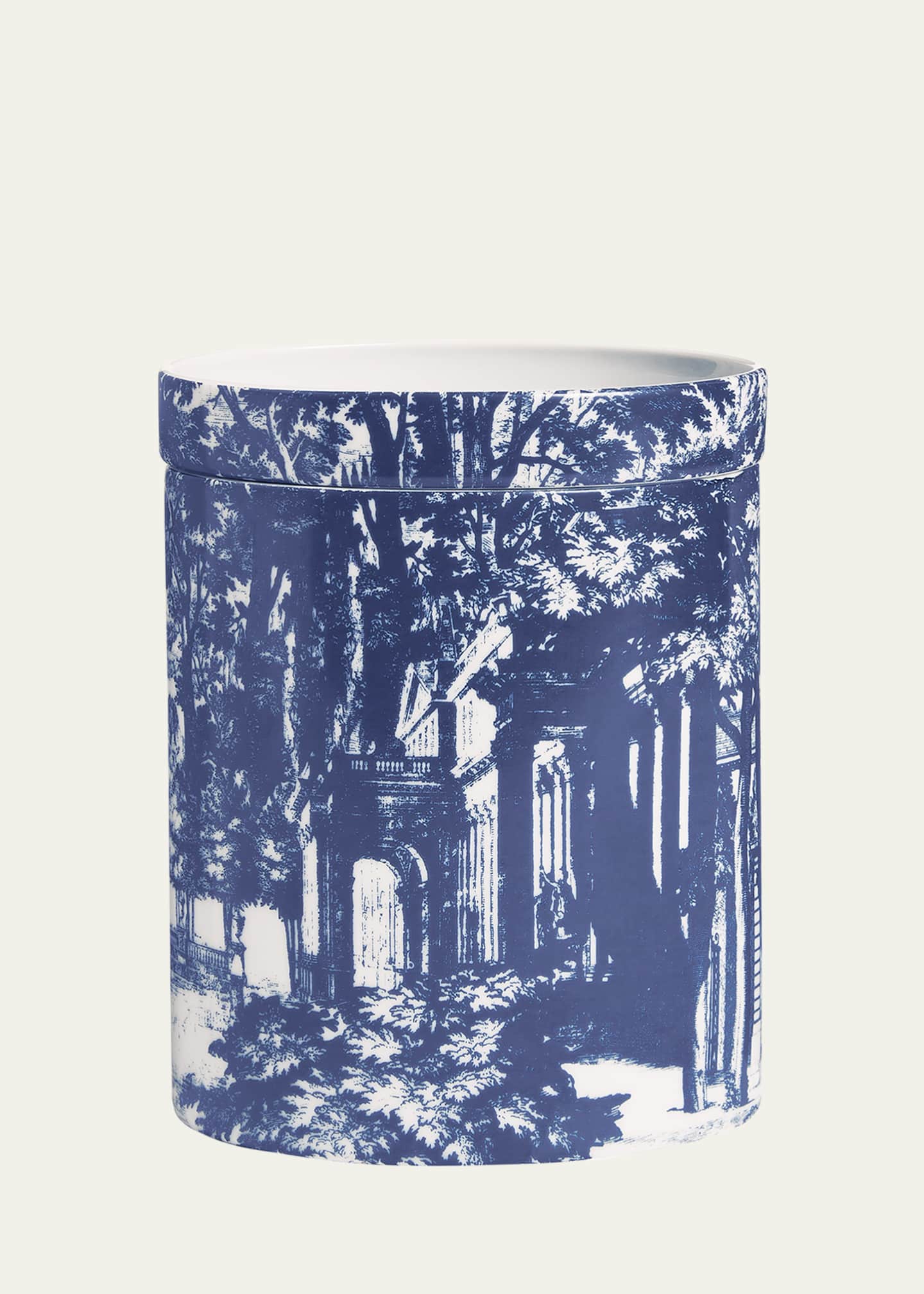 Fornasetti Scented Candle Large Blue & White/ Giardino Settecentesco Image 1 of 4